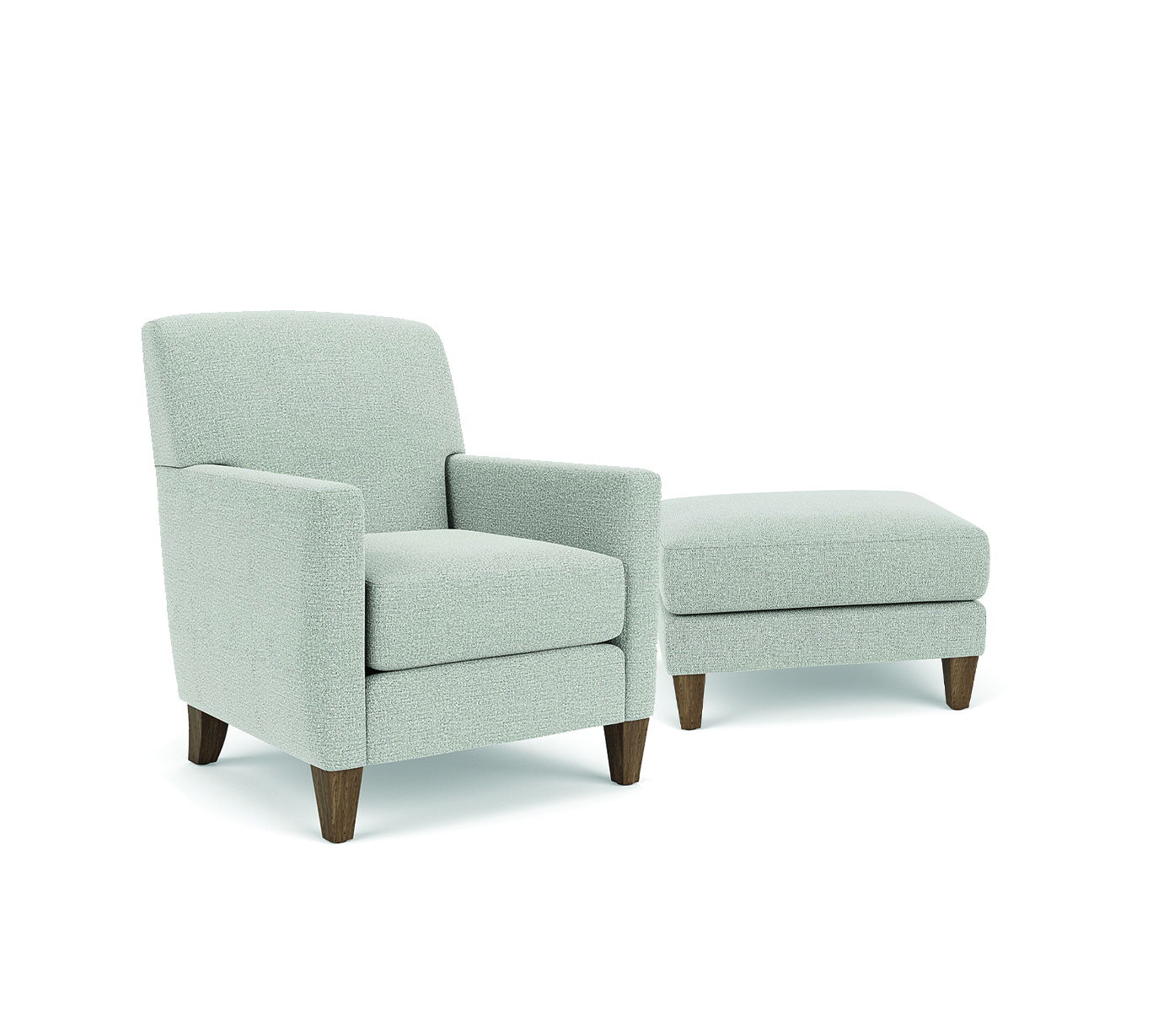 Cute - Fabric Ottoman, light gray, view 5