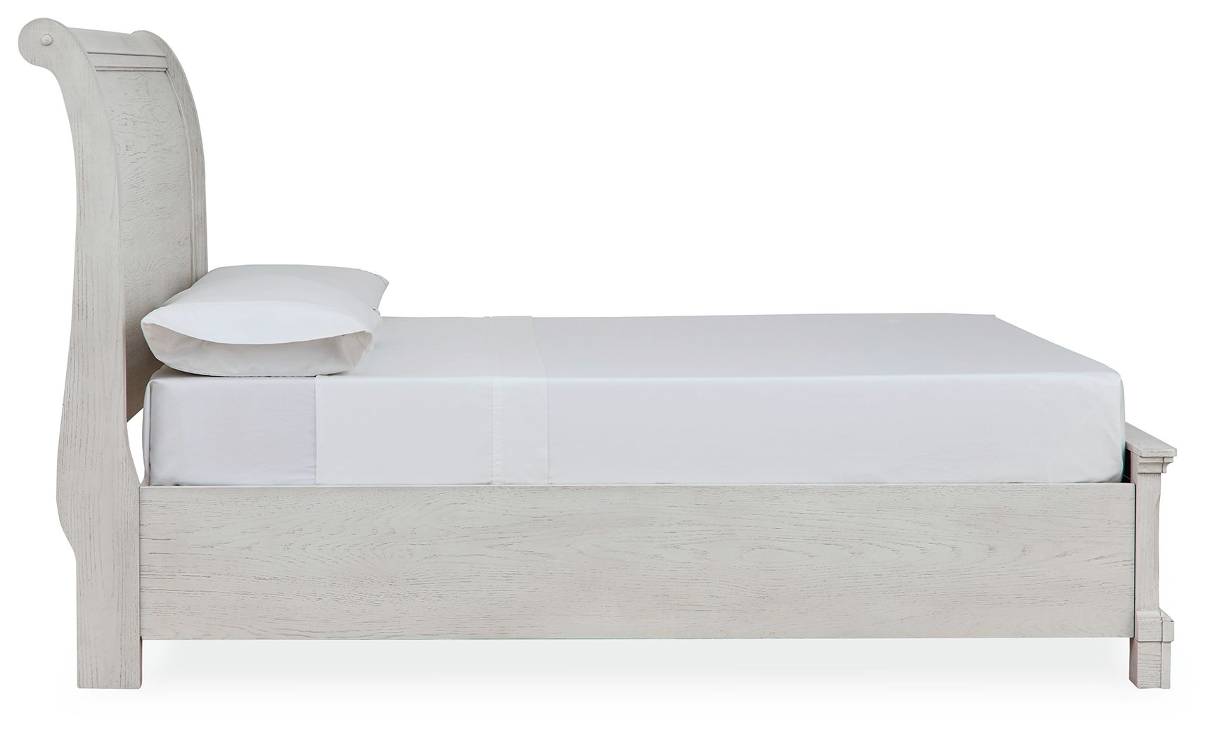 Ashley Furniture Robbinsdale - Full Sleigh Storage Bed - Antique White - Image 6