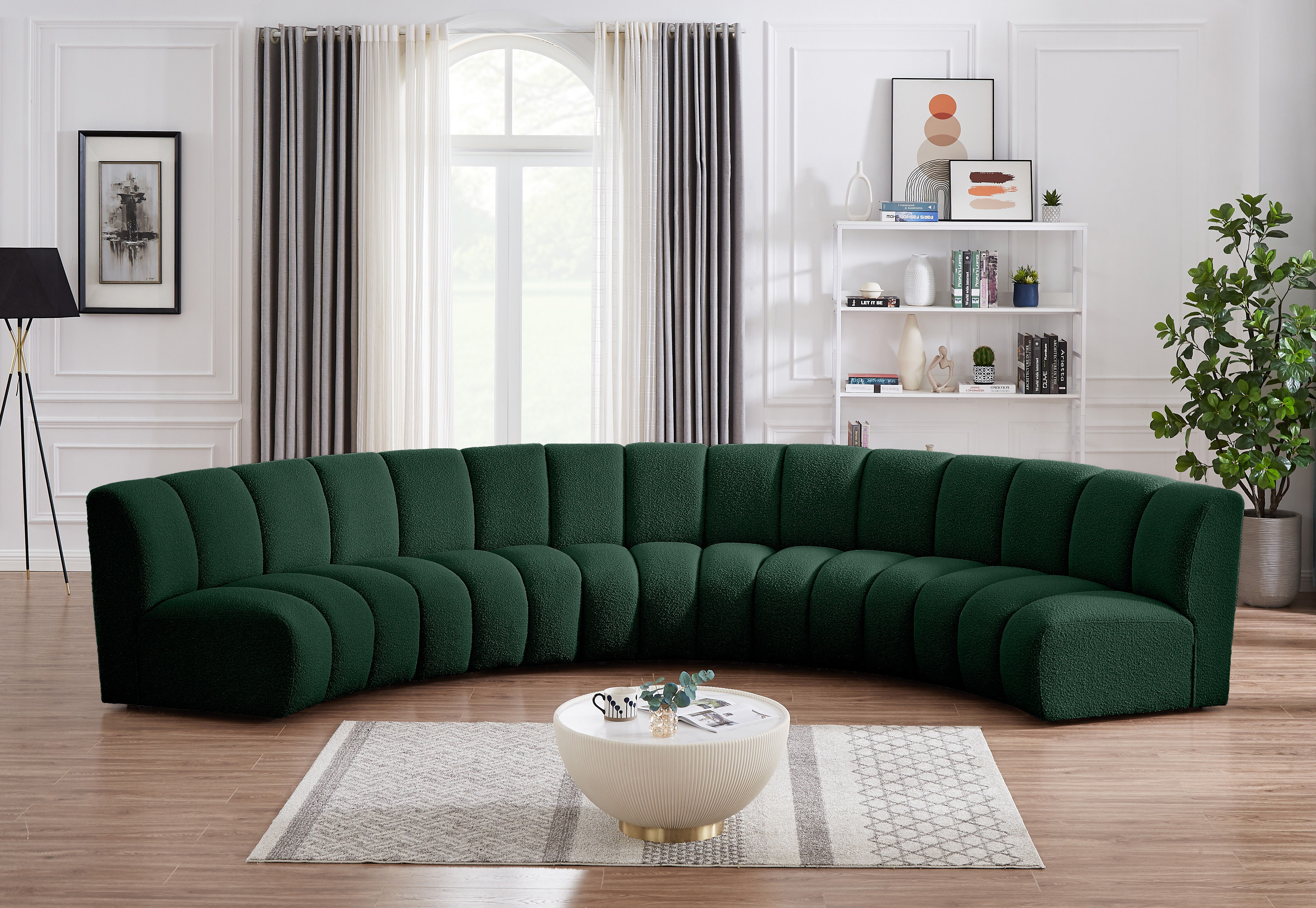 Infinity - 5 Piece Modular Sectional - Green