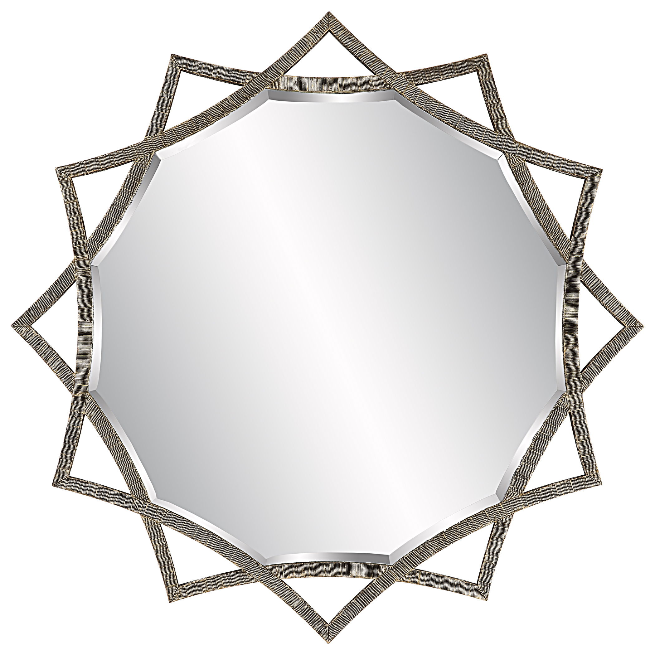 Abanu - Star Mirror - Antique Gold