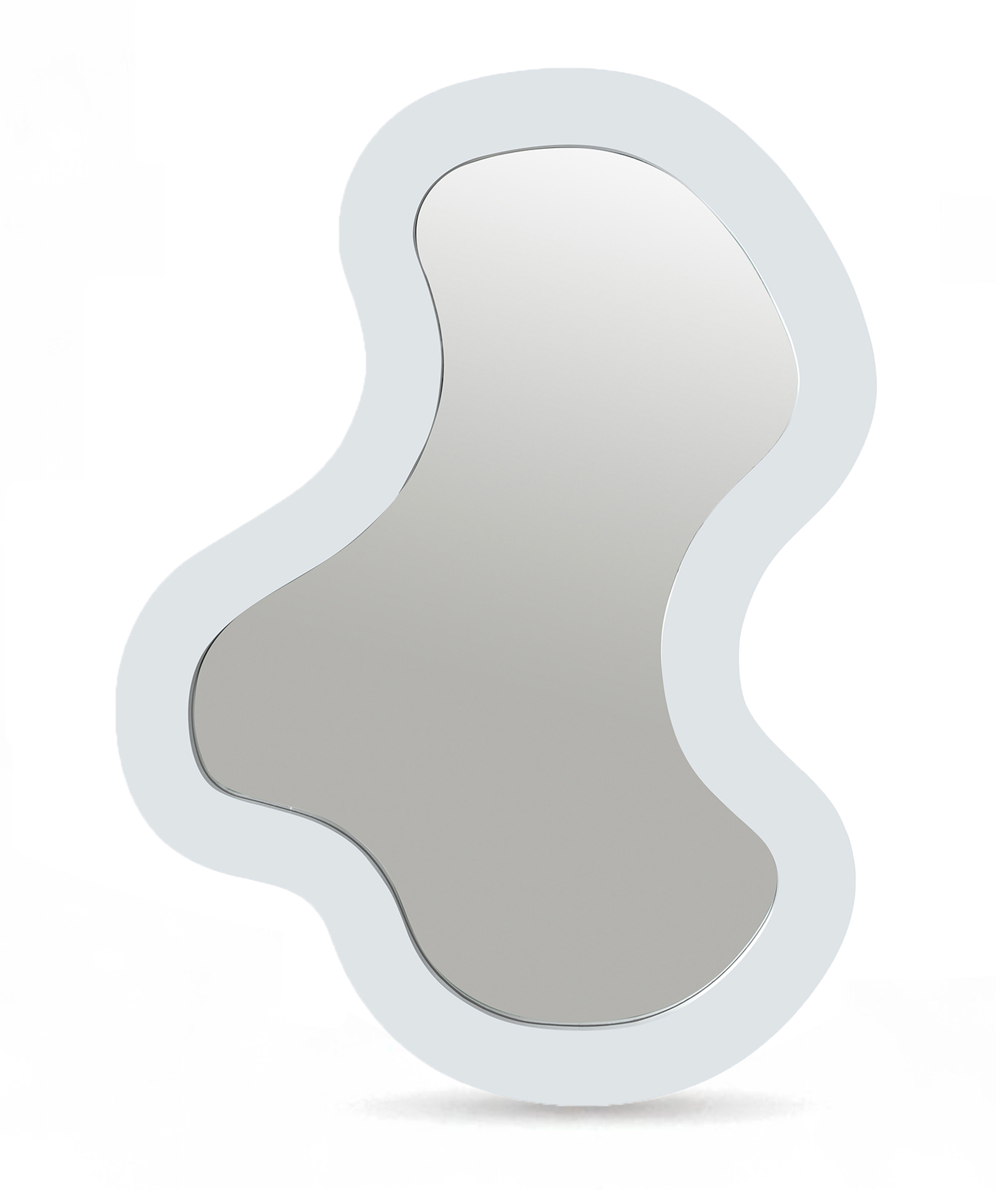 Oblique - 38" Frame Mirror - White