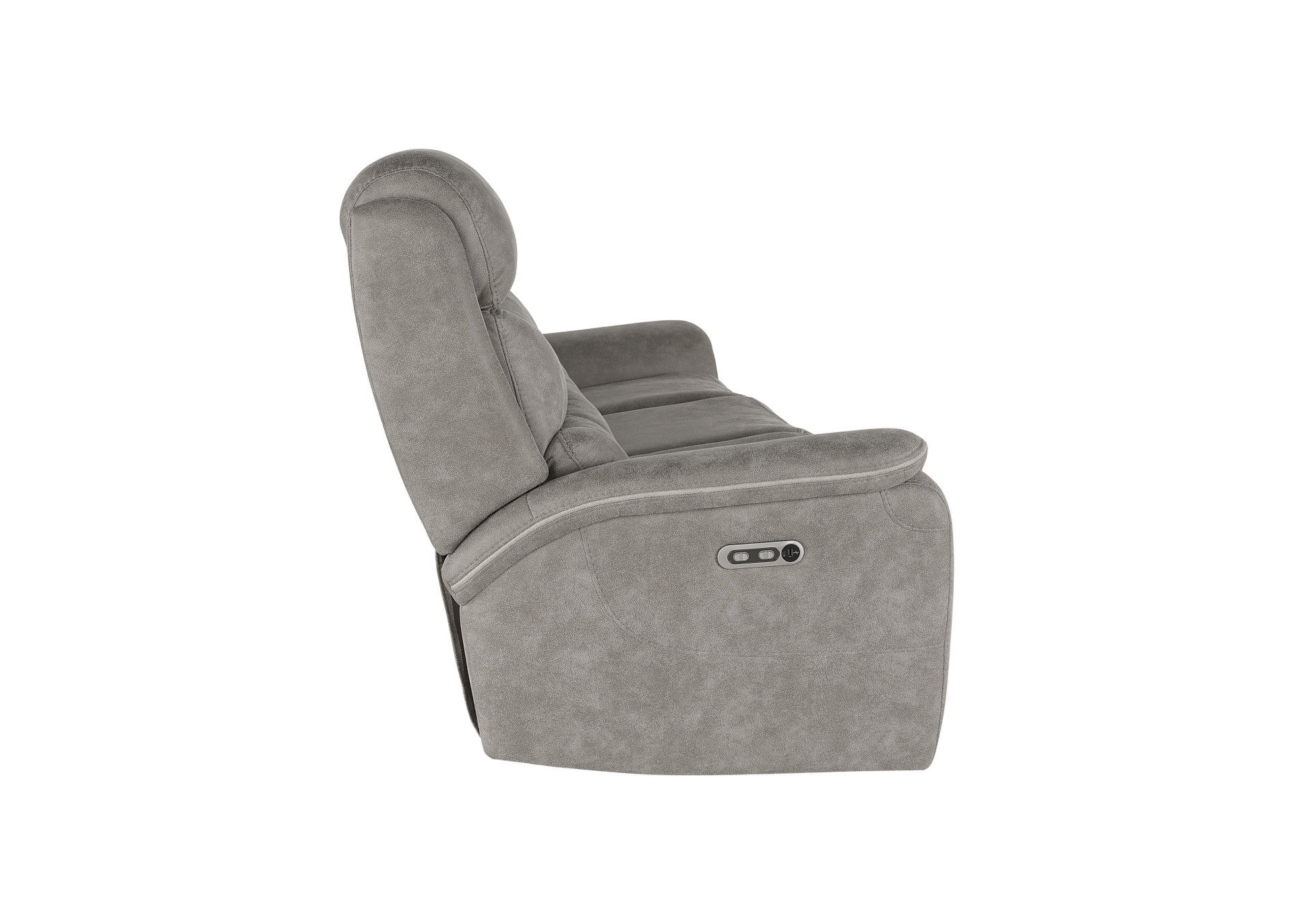 Kamari - Sofa With Power Headrest & Footrest - Gray, gray, view 4