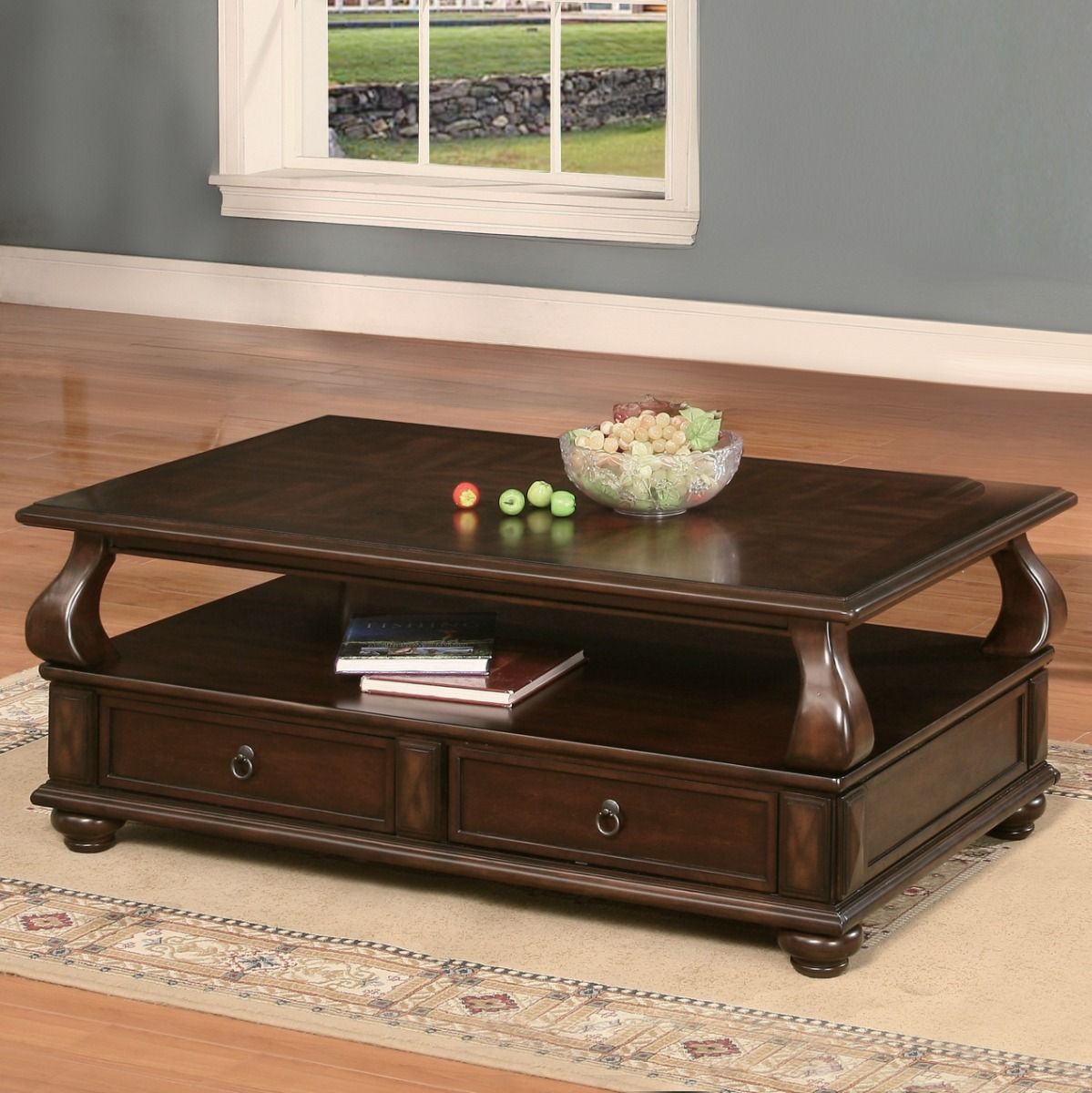 Amado - Coffee Table - Walnut, dark brown