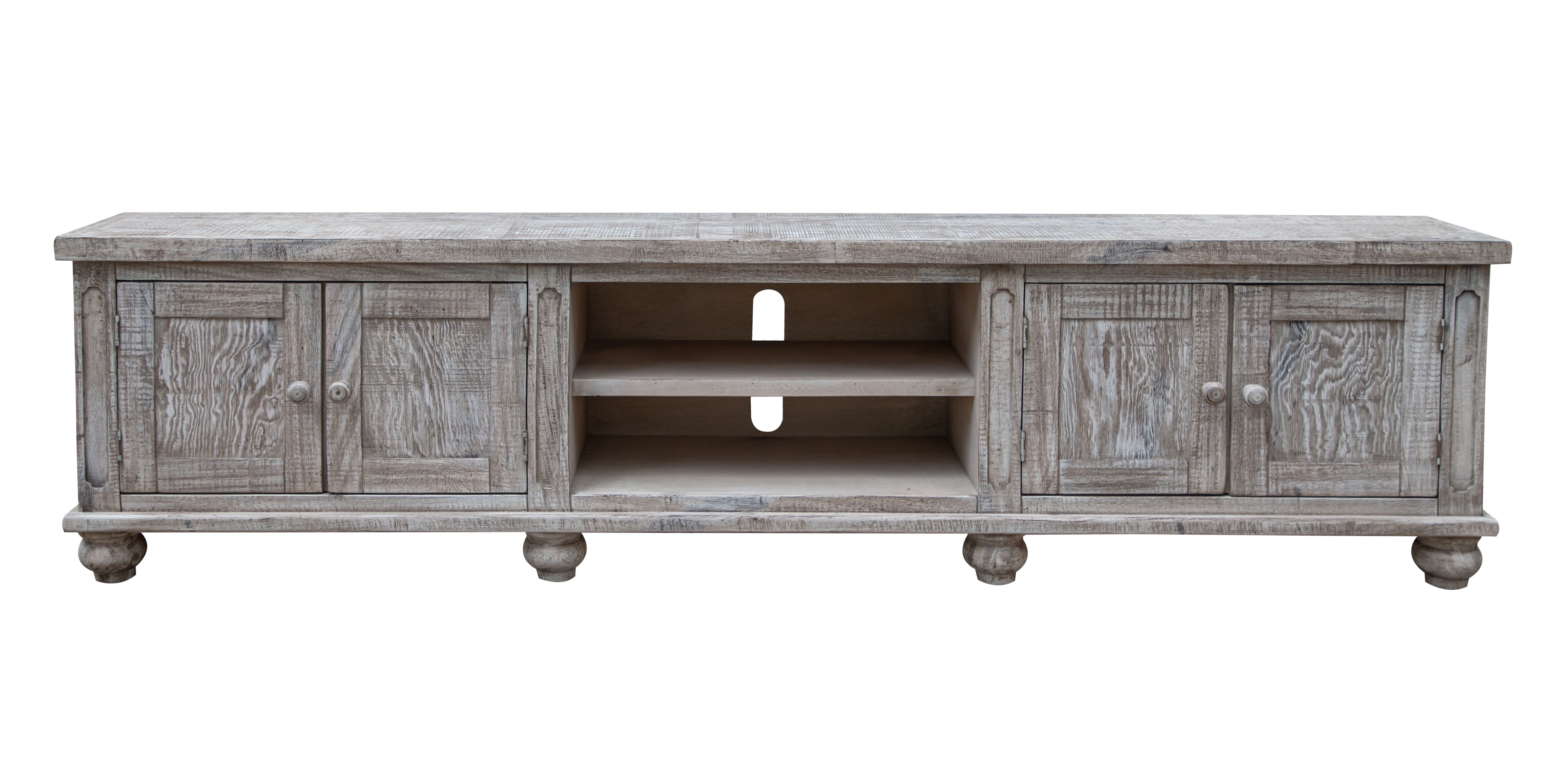 International Furniture Direct Aruba - TV Stand - Weathered Light Brown