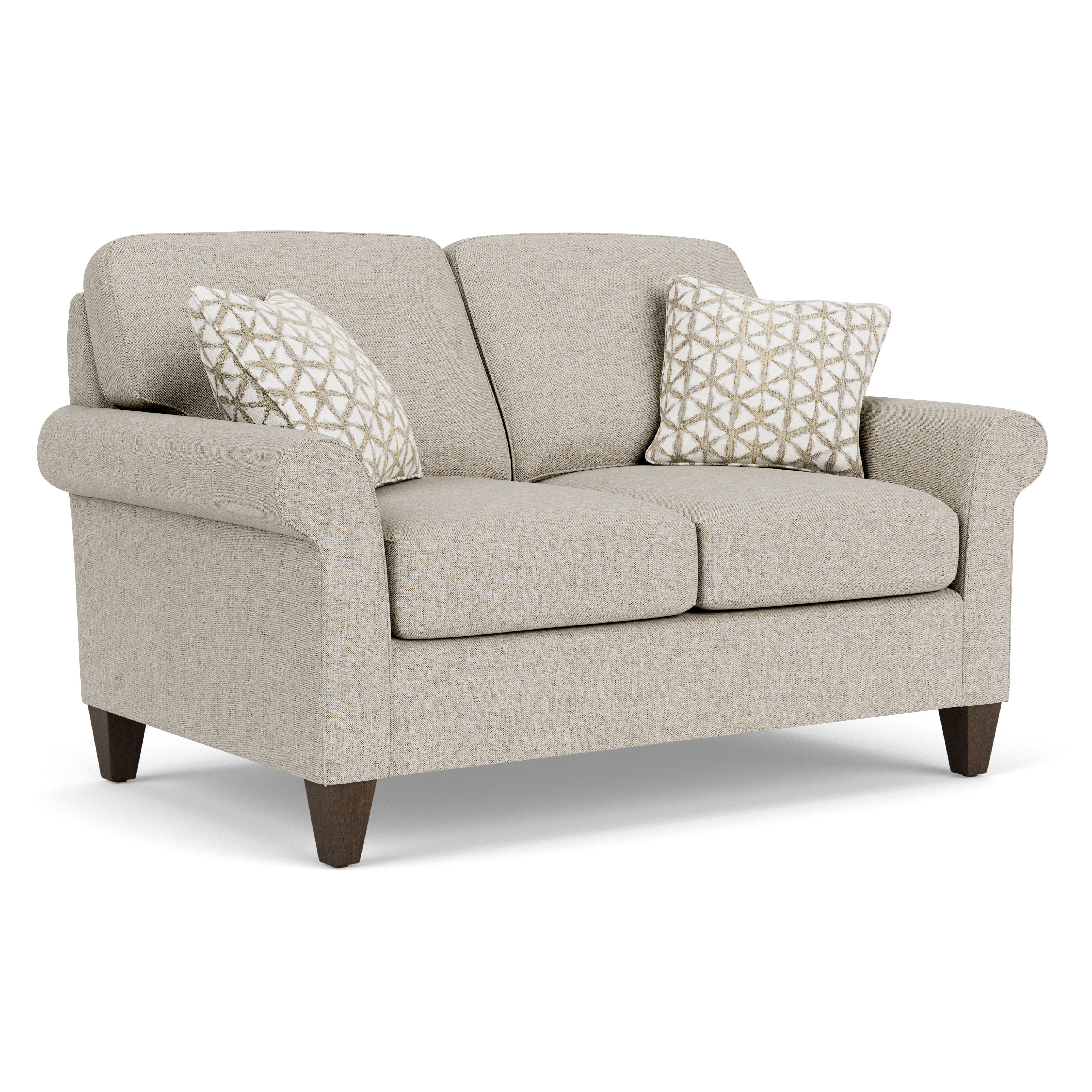 Westside - Fabric Loveseat, light gray