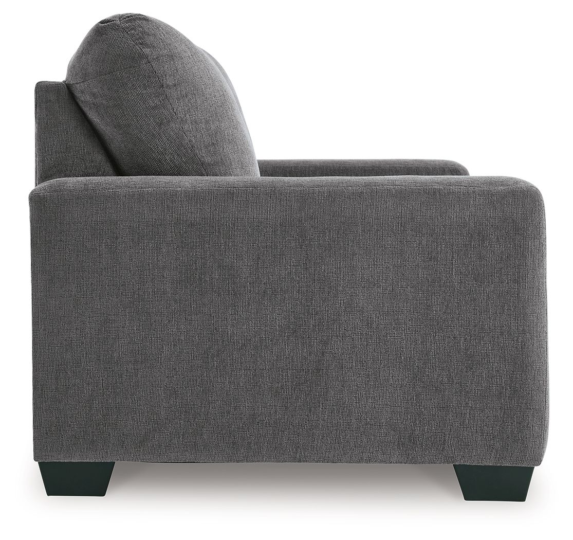 Ashley Furniture Rannis - Twin Sofa Sleeper - Pewter - Image 6