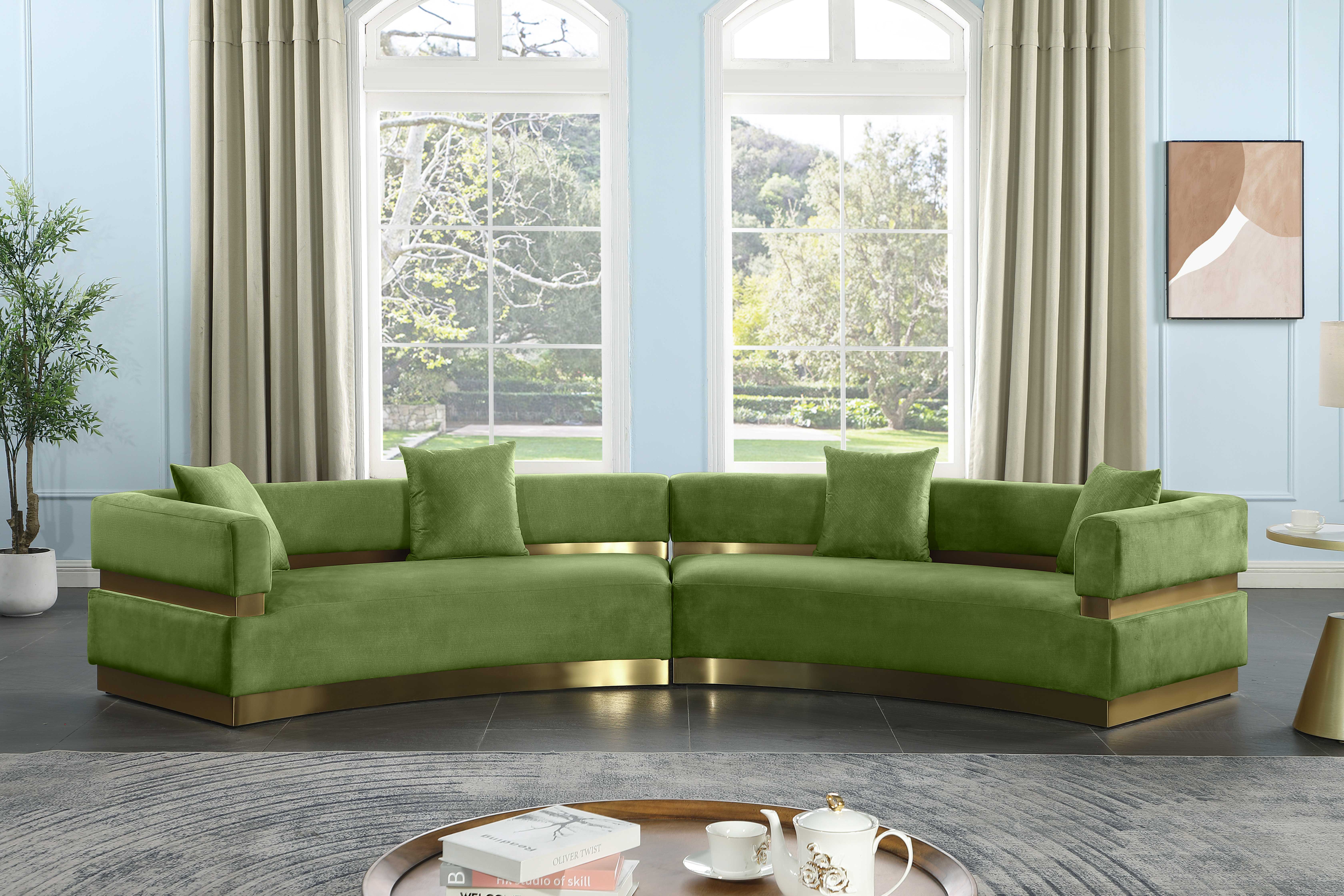 Belsa - 2 Piece Sectional - Olive
