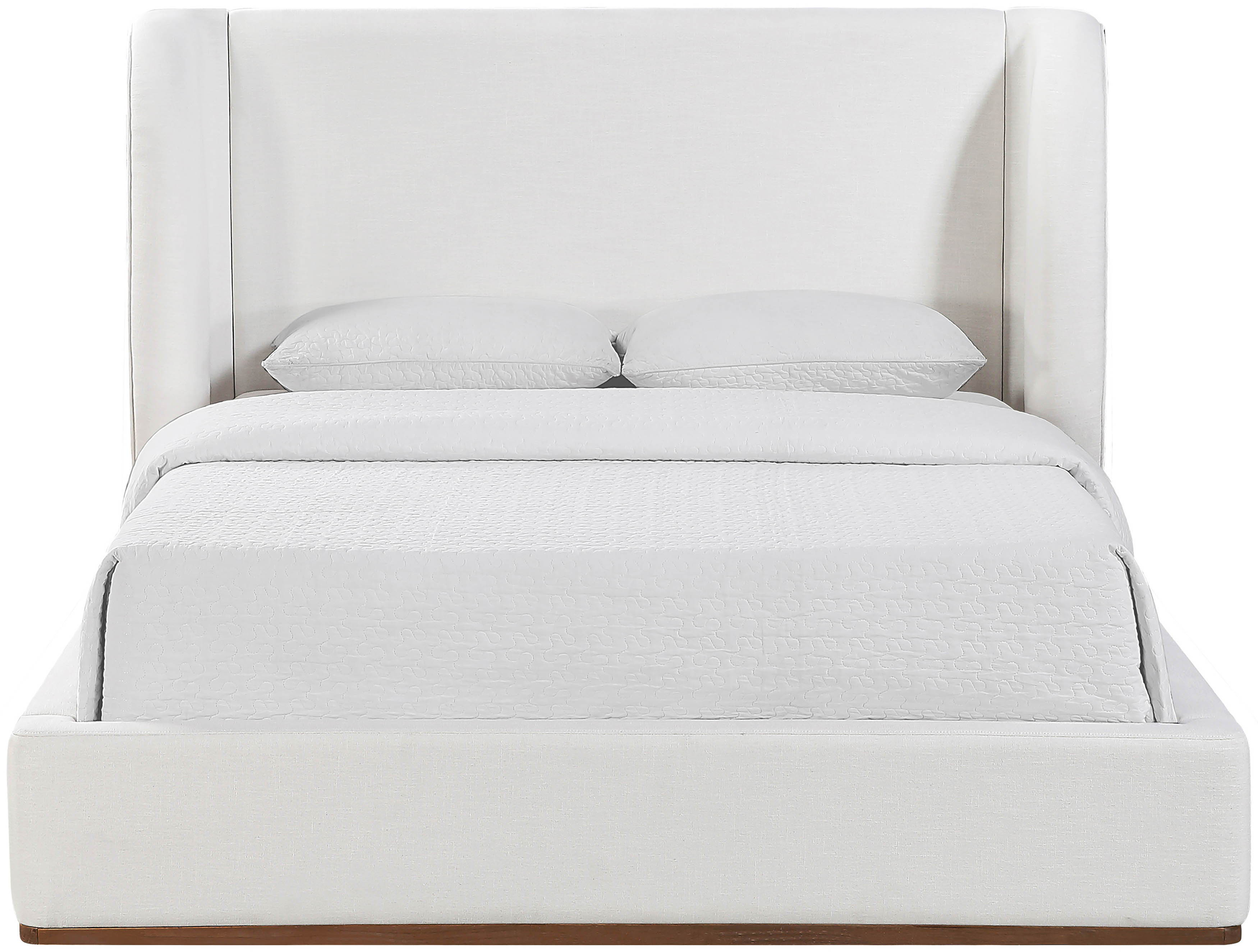 Aurin - Fabric Upholstered King Bed - Cream