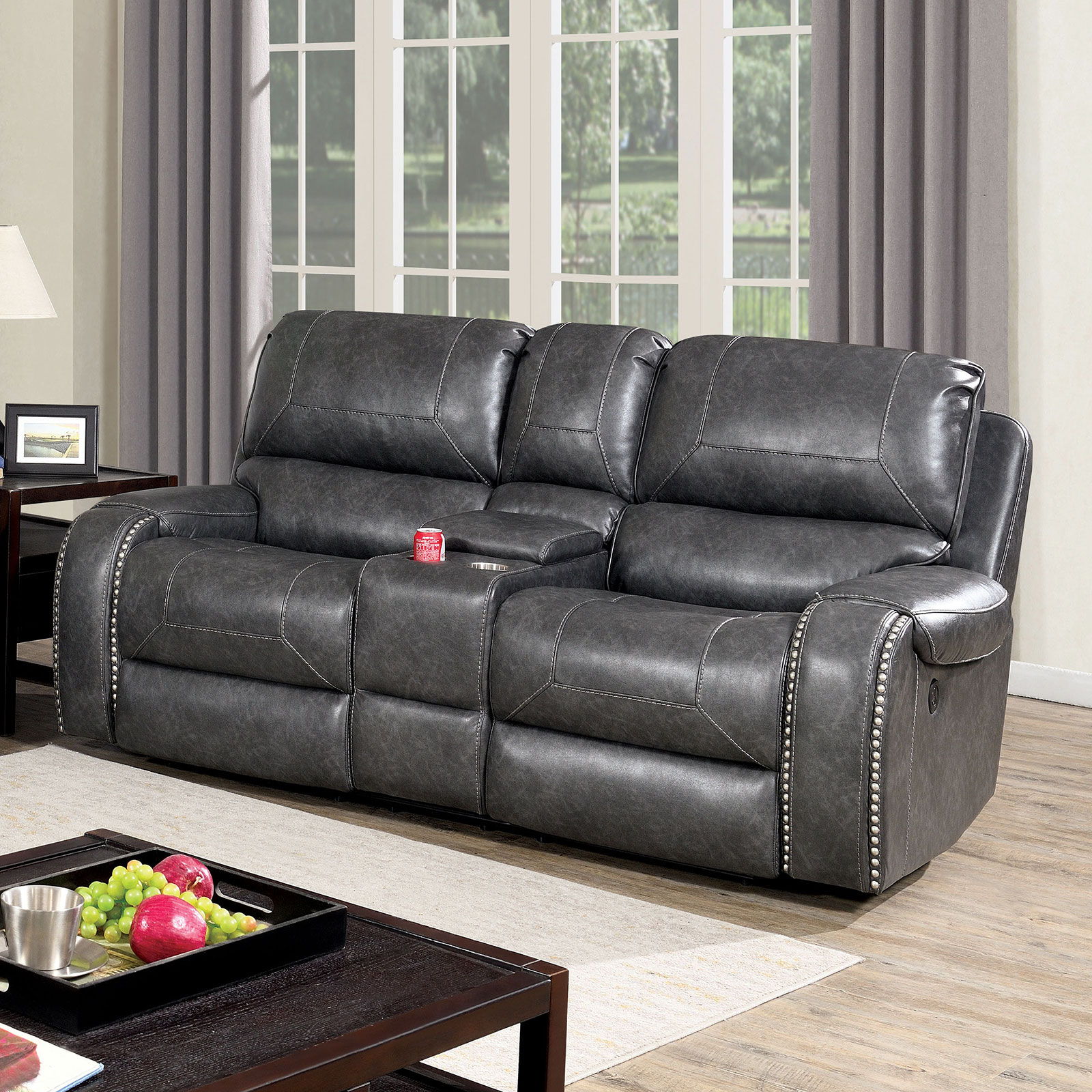 Walter Power Loveseat Gray New Lots Furniture Online Store