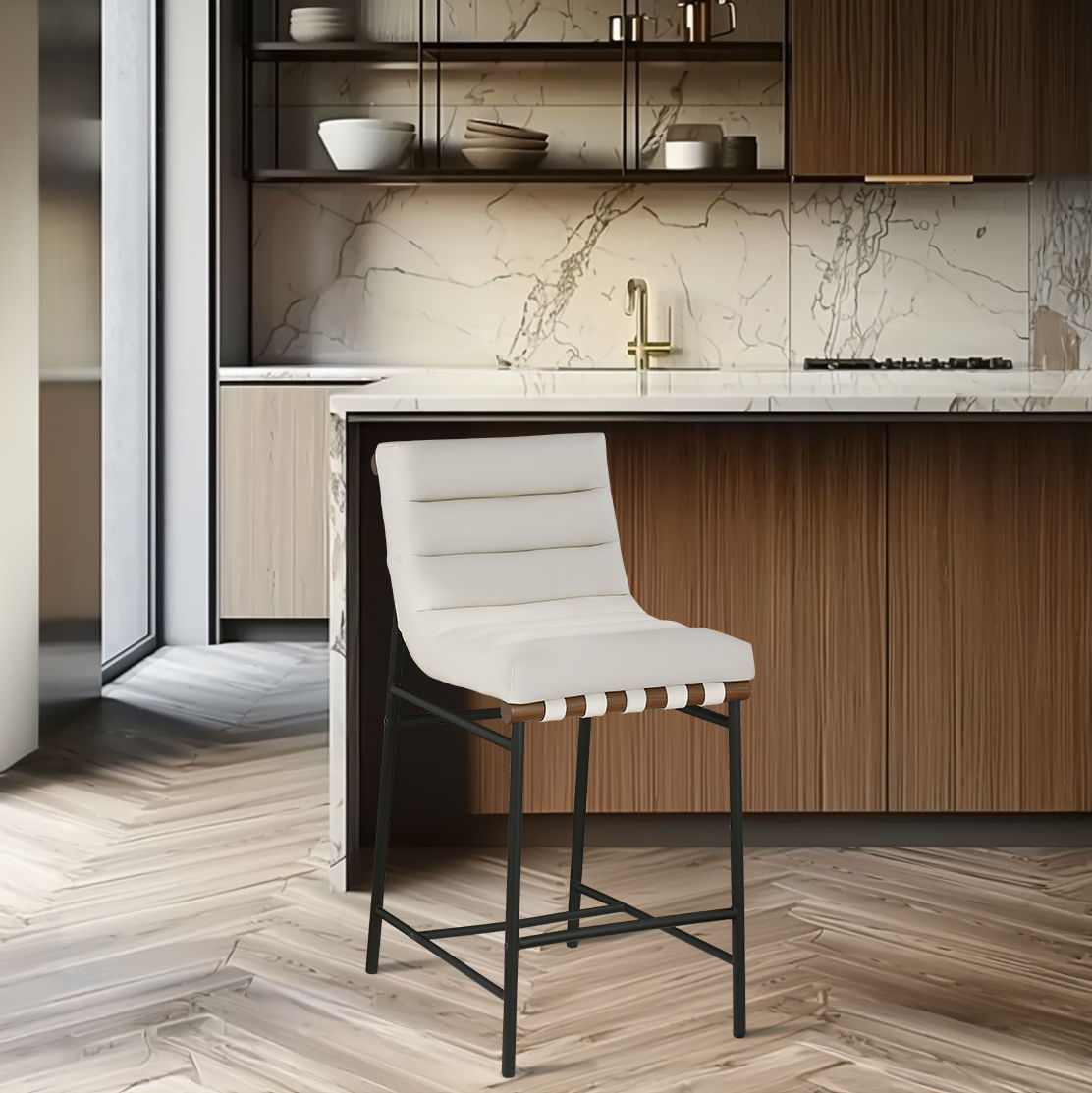 Burke - Counter Stool - Cream