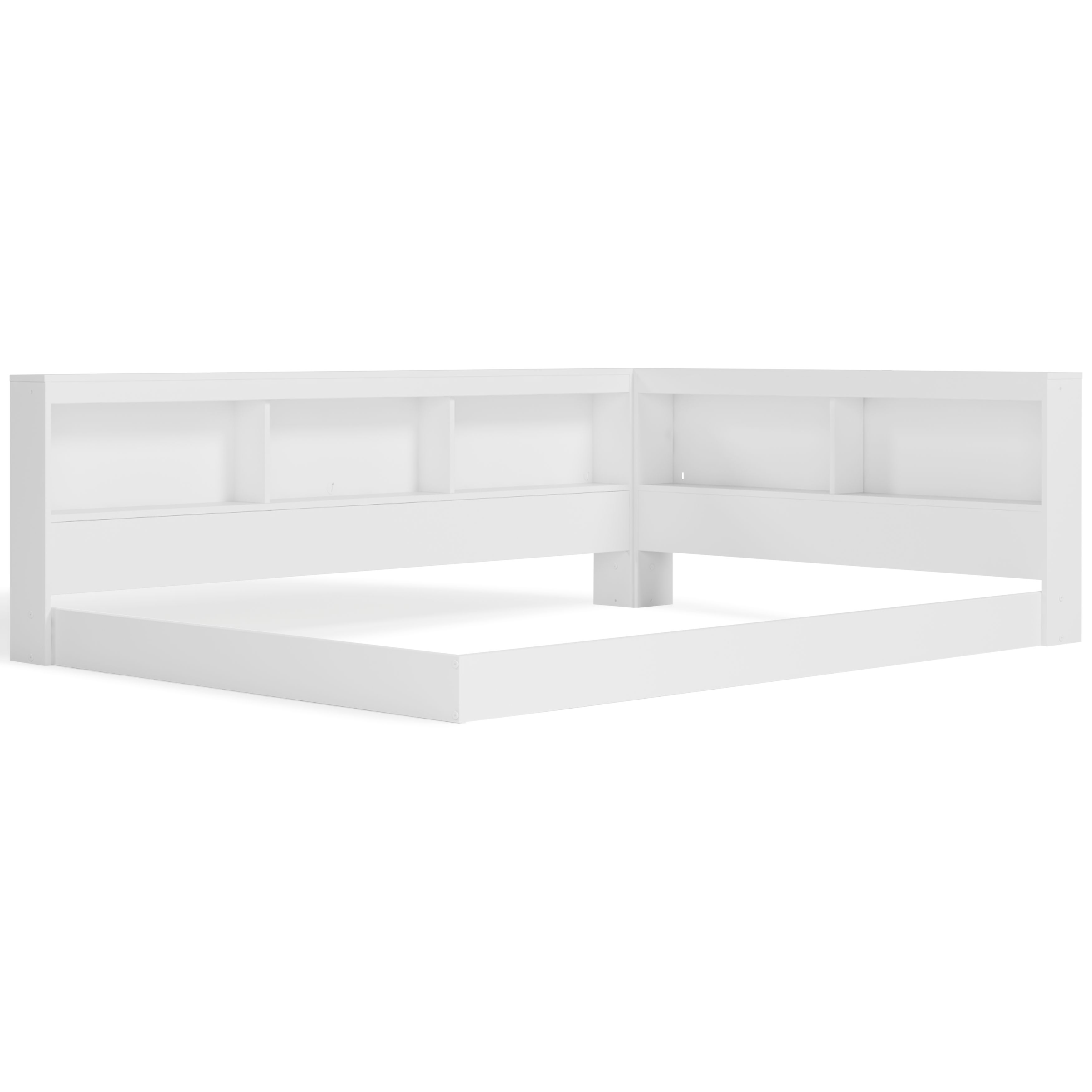 Piperton - Full Bookcase Storage Bed - White