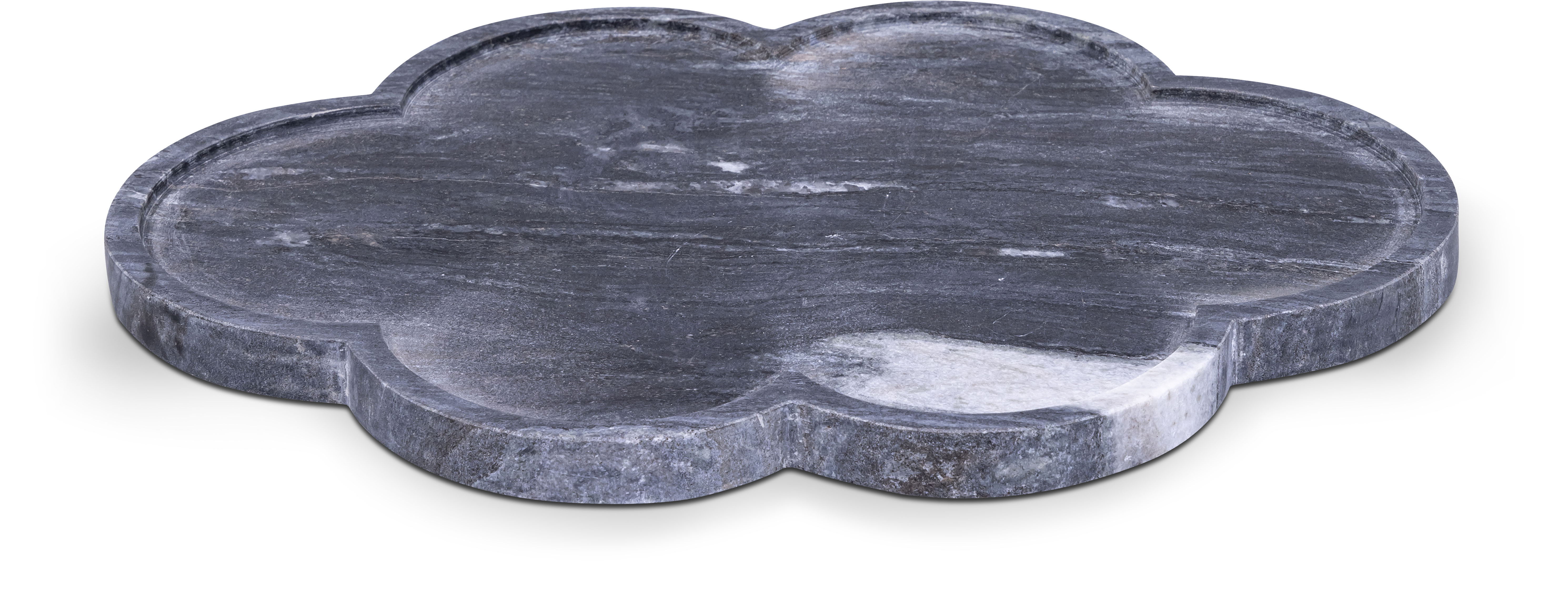 Rimini - Marble Clover Shaped Tray - Black