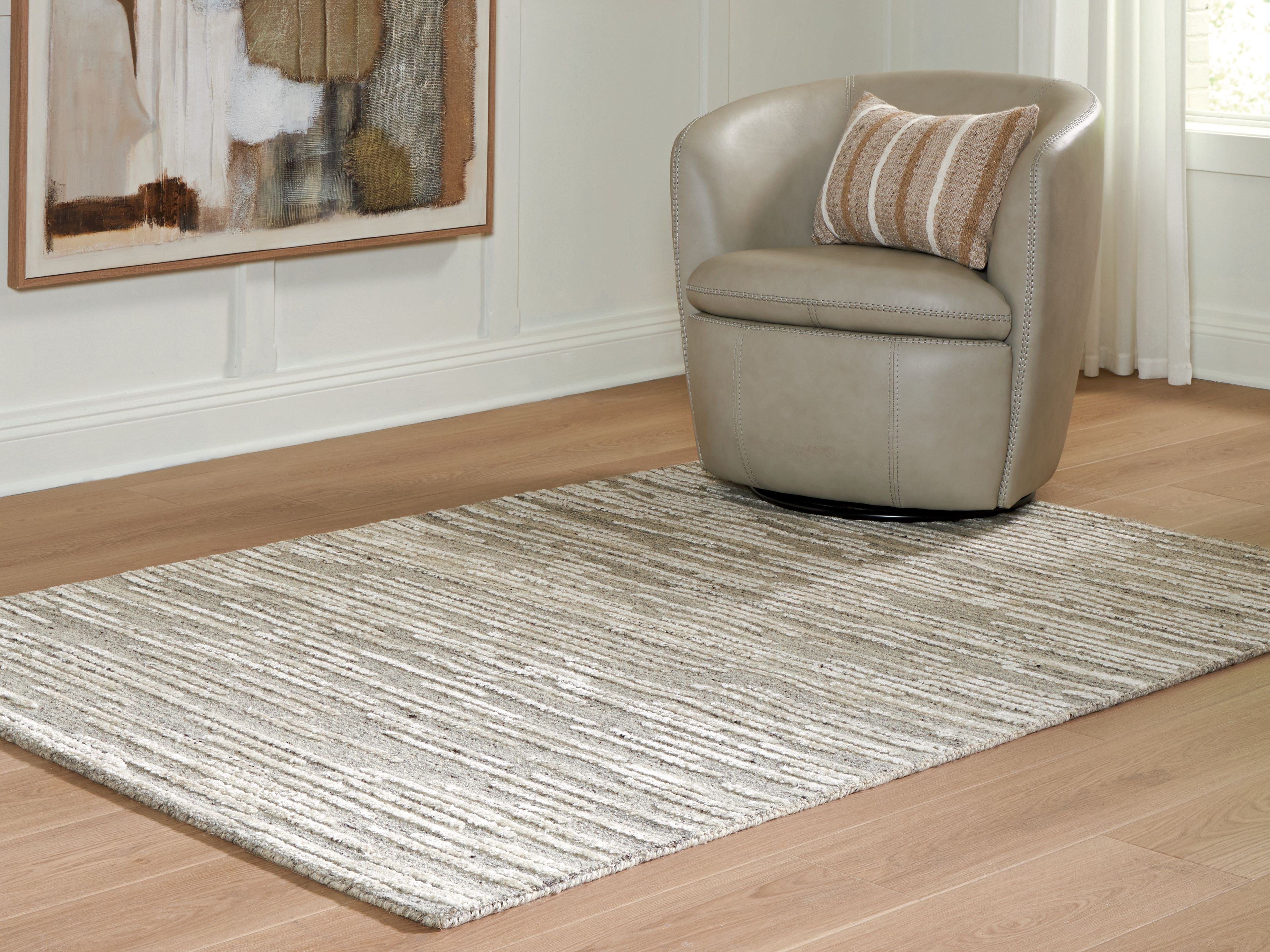 Ashley Furniture Eljory - 5' x 7' Rug - Gray - Image 4
