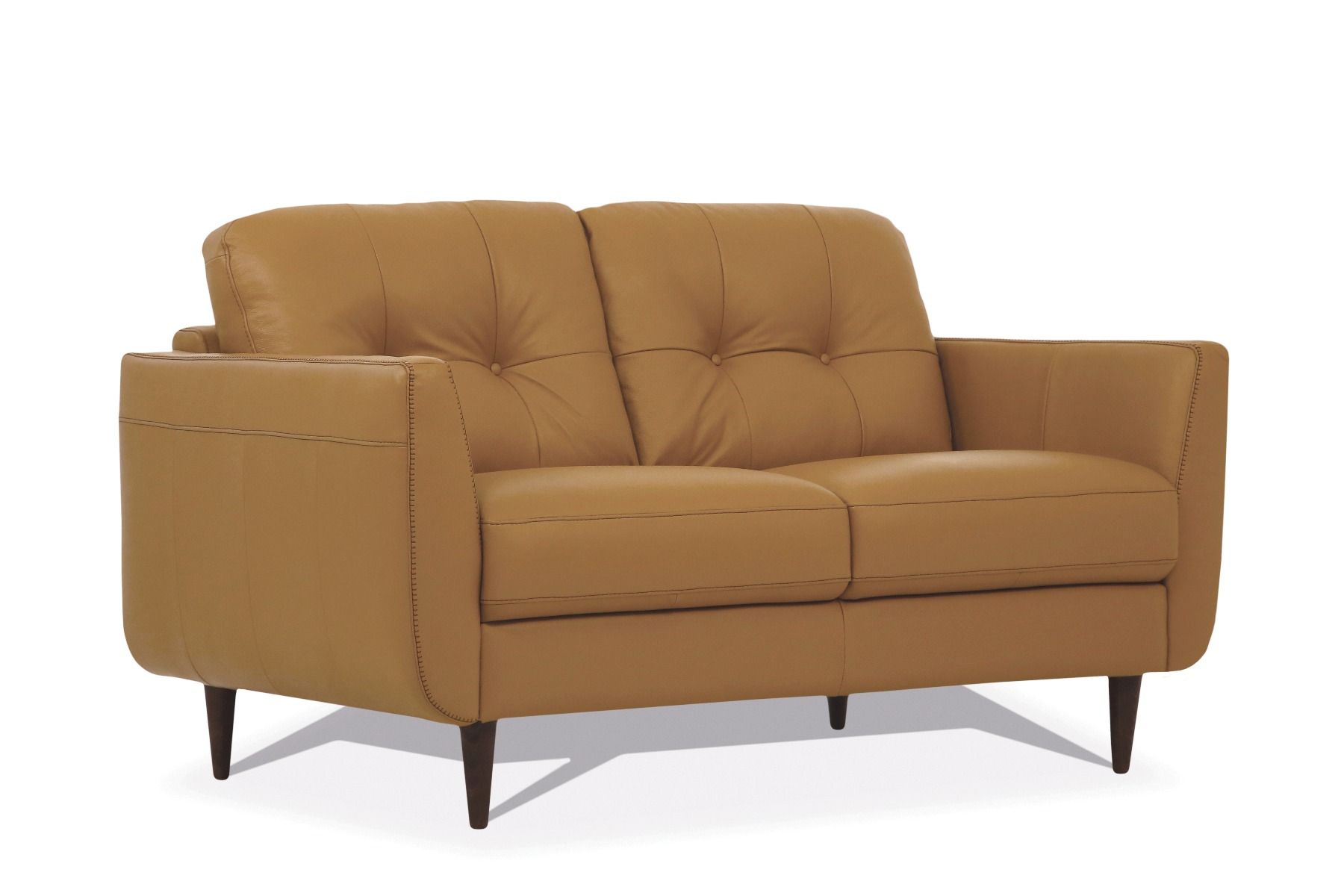 Radwan - Loveseat - Camel Leather, orange, view 4