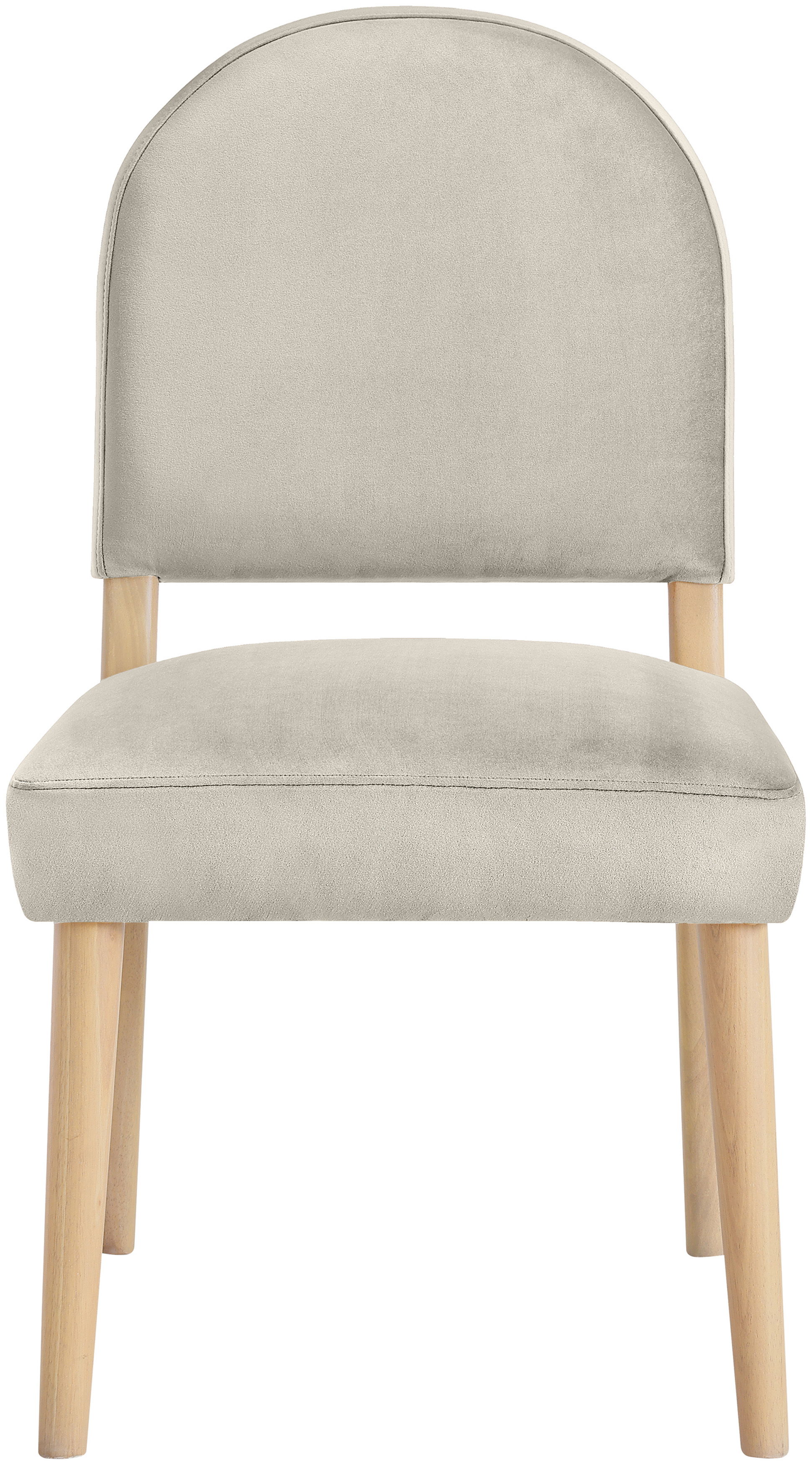 Varinelle - Velvet Upholstered Dining Chair (Set of 2) - Cream