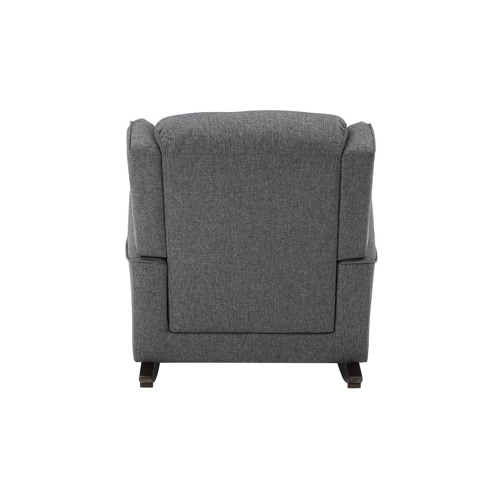 Fabien - Rocking Chair - Gray Fabric, dark gray, view 5