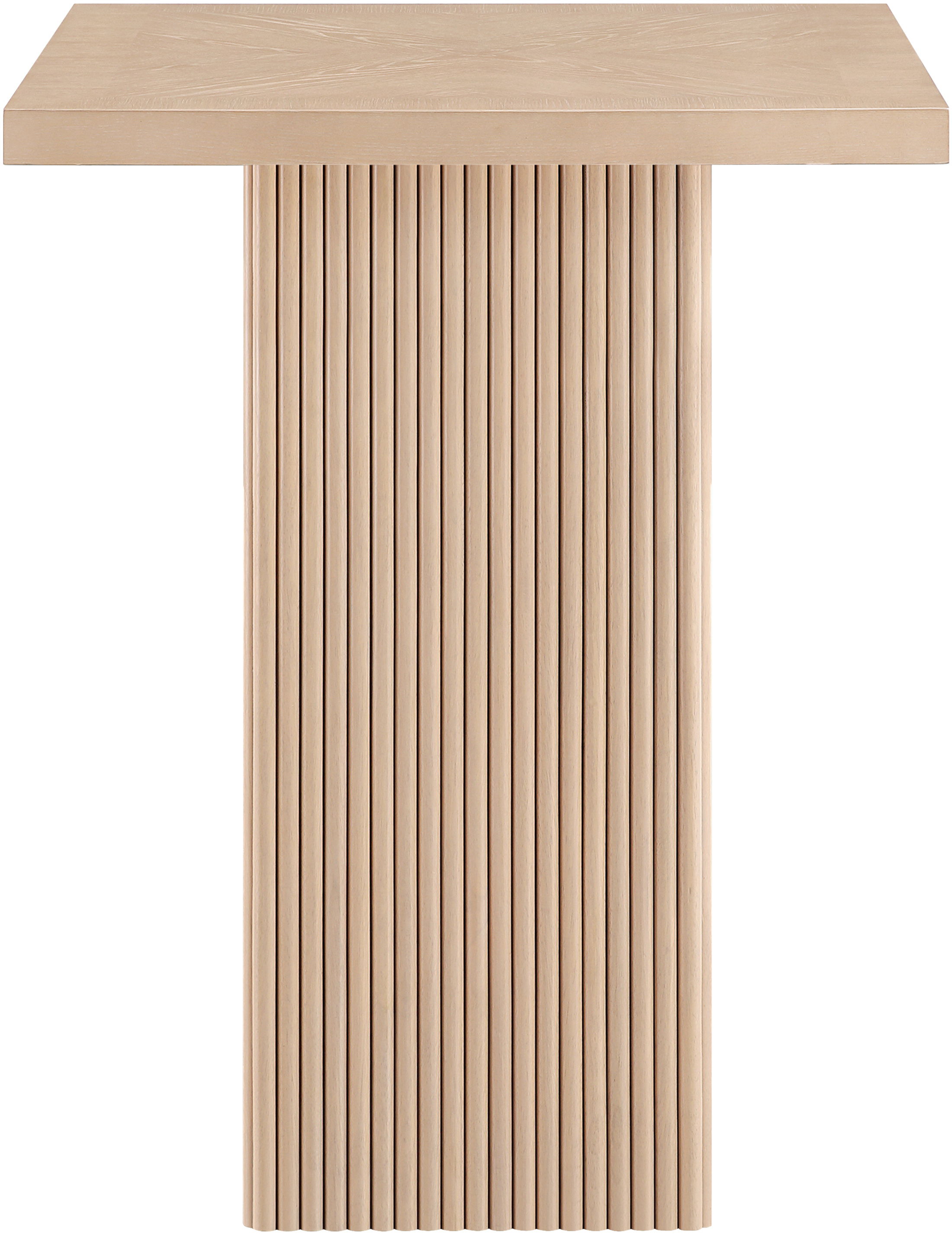 Belinda - Oak Veneer And Solid Wood Bar Height Table - Natural