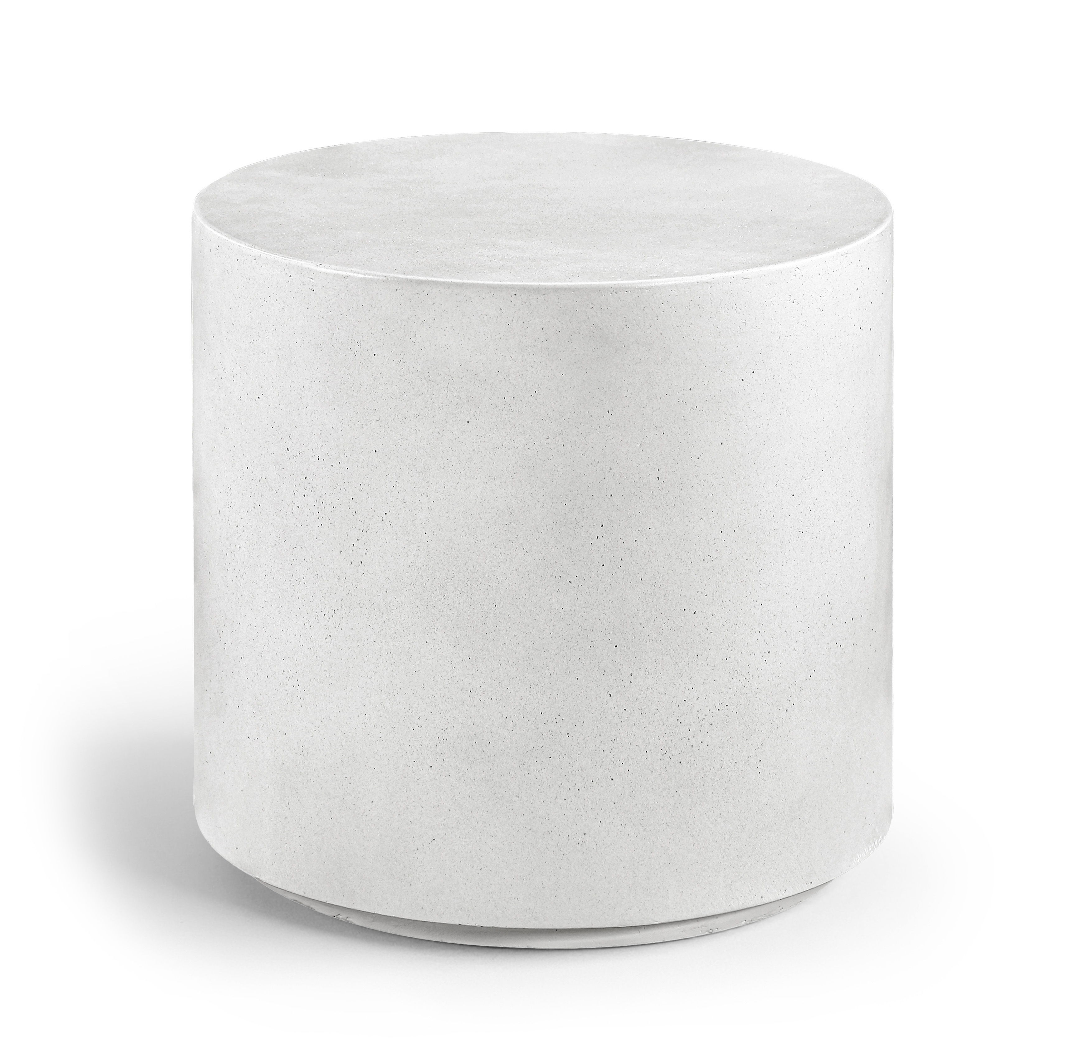 Imperia - Concrete Indoor/Outdoor End Table - White