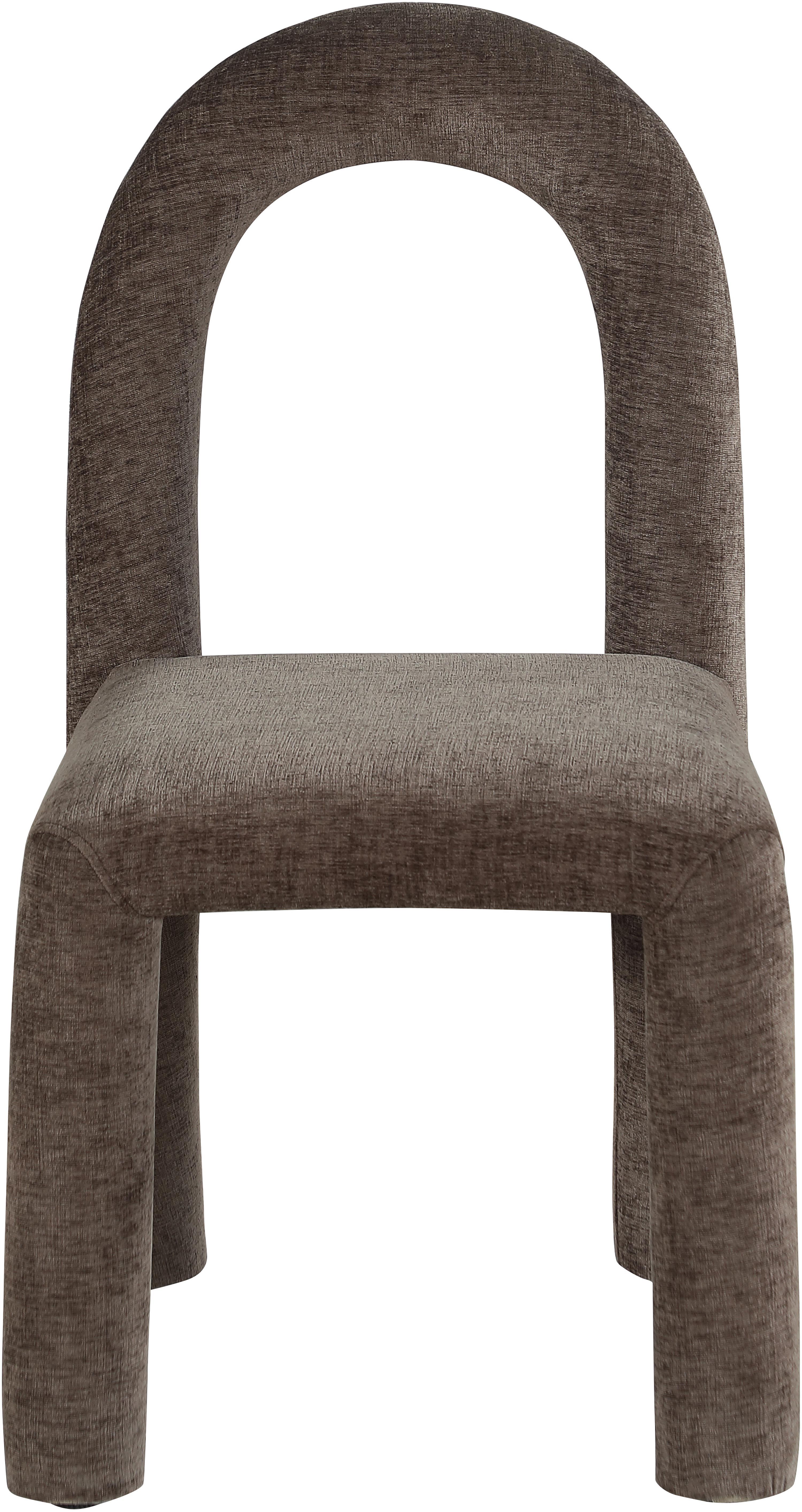 Amari - Chenille Fabric Dining Chair (Set of 2) - Brown