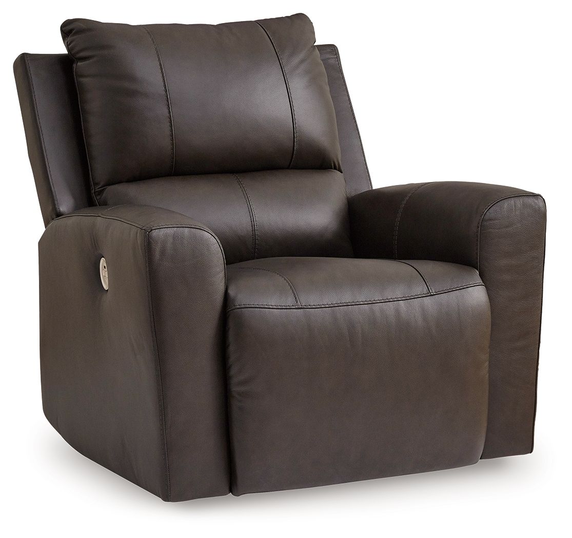 Ashley Furniture Boxmere - 3 Pc. - Power Reclining Sofa, Power Reclining Loveseat With Console, Power Rocker Recliner - Storm - Image 12