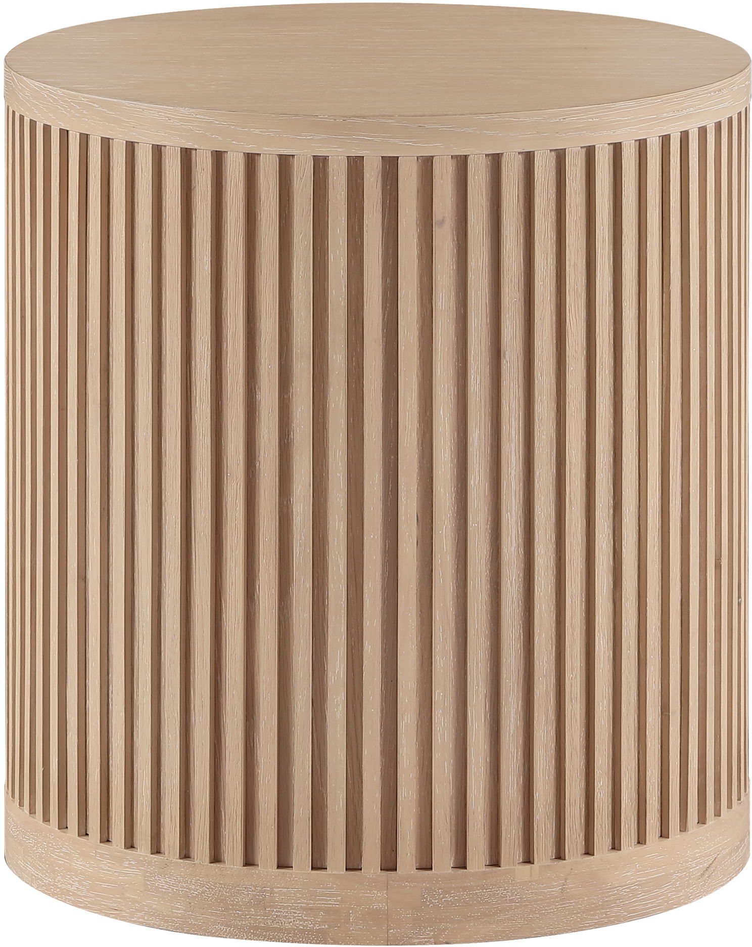 Madera - Oak Veneer And Solid Wood End Table - Natural