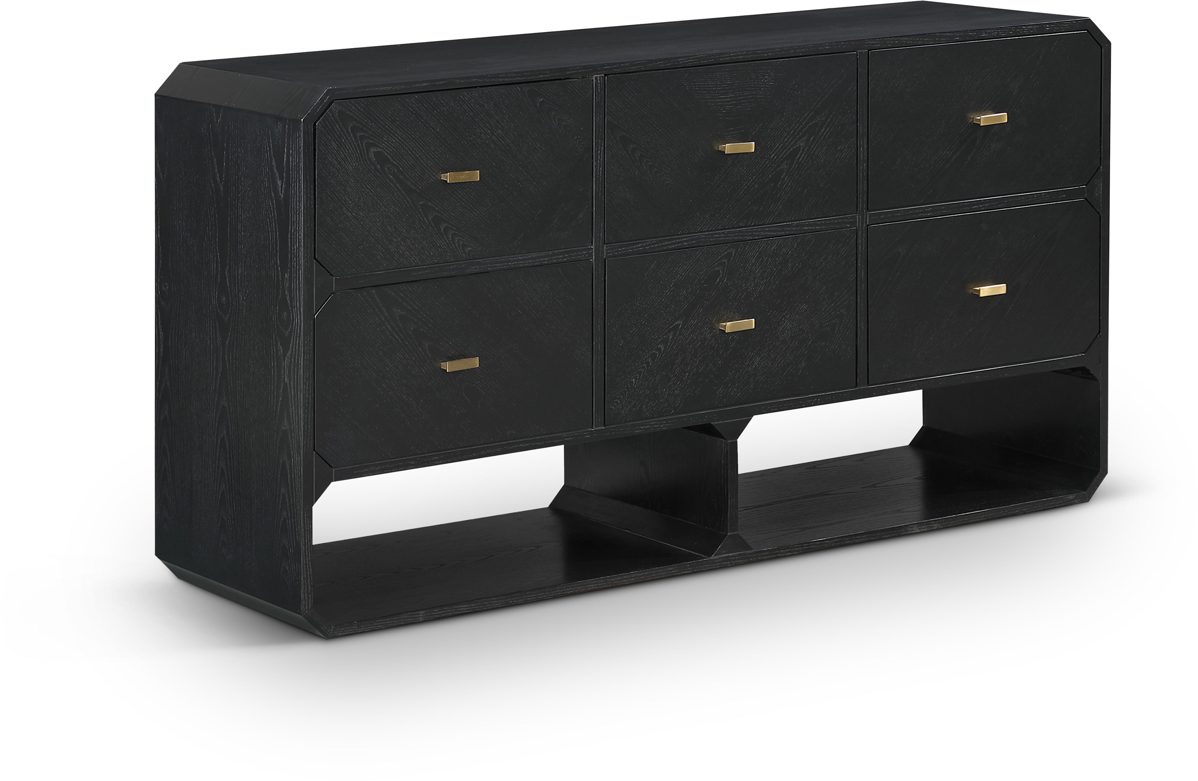 Parker - Ash Veneer Dresser - Black