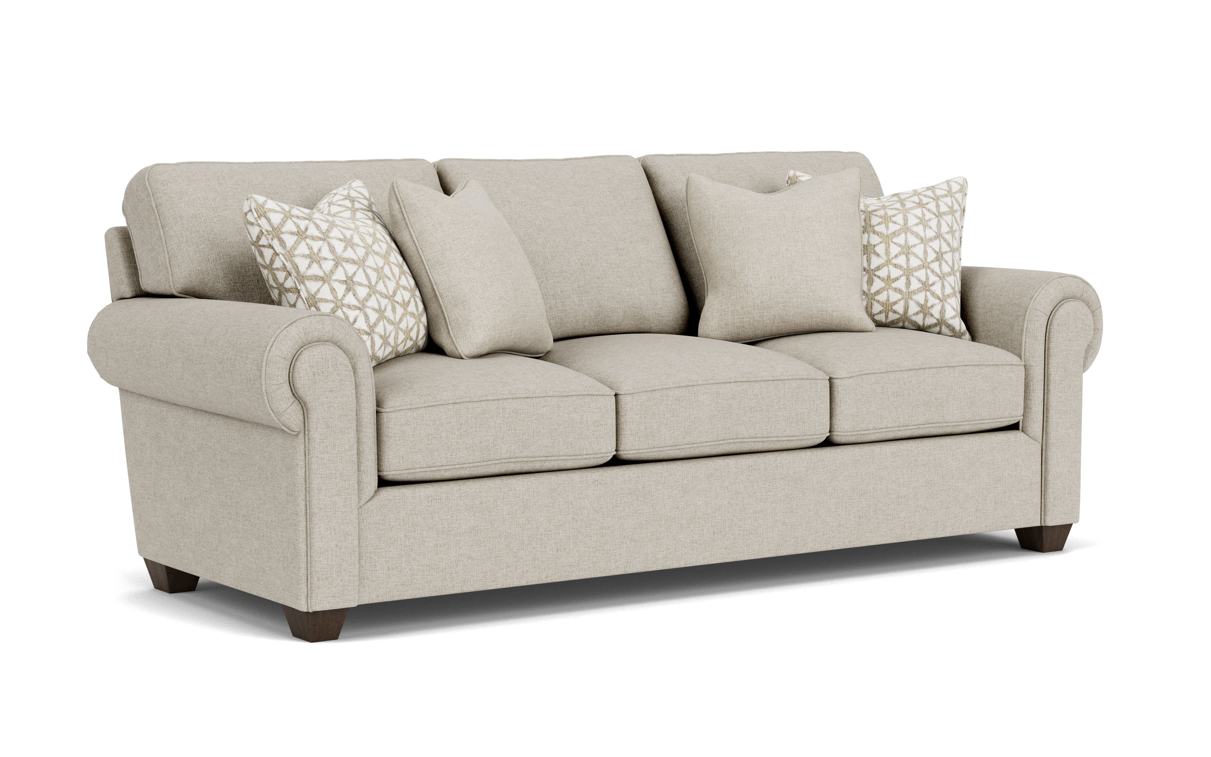 Carson - Fabric Sofa, dark brown, view 2