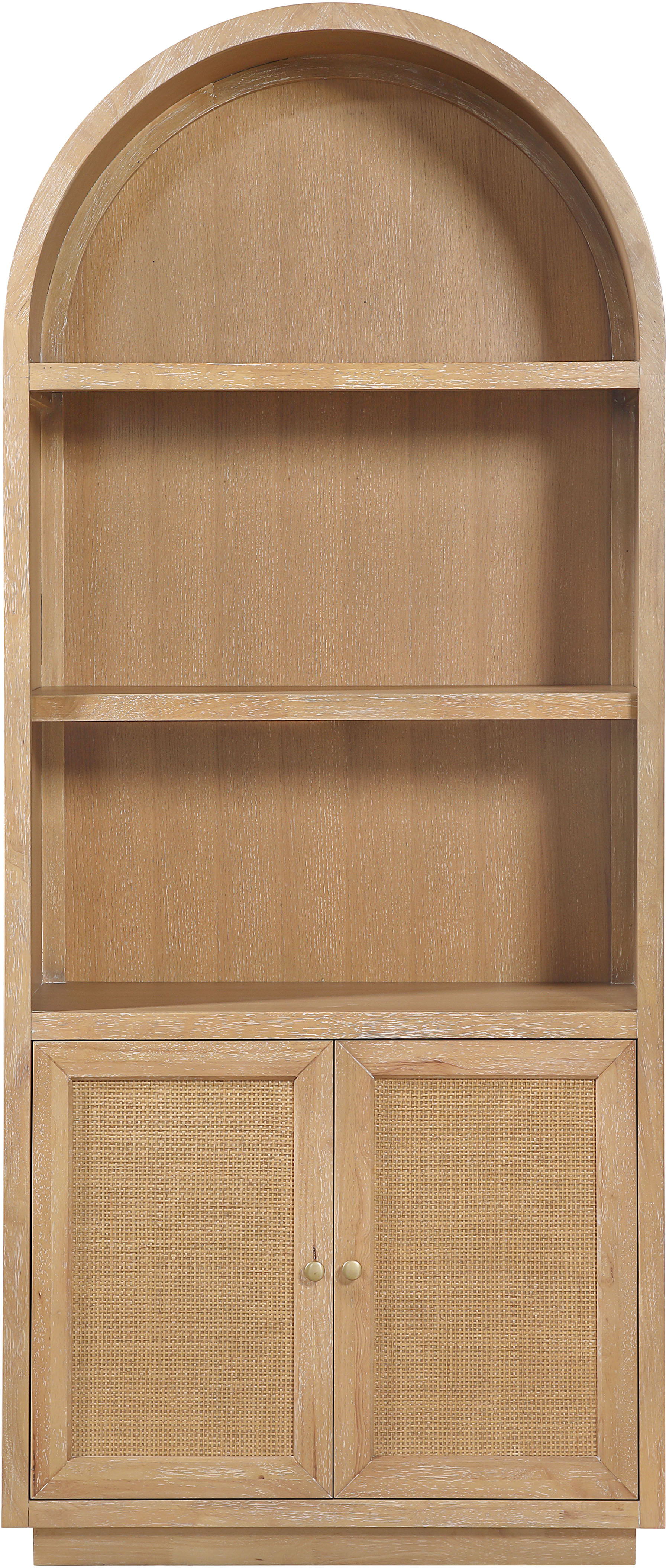 Botanical - Oak Veneer And Solid Wood Bookcase - Natural