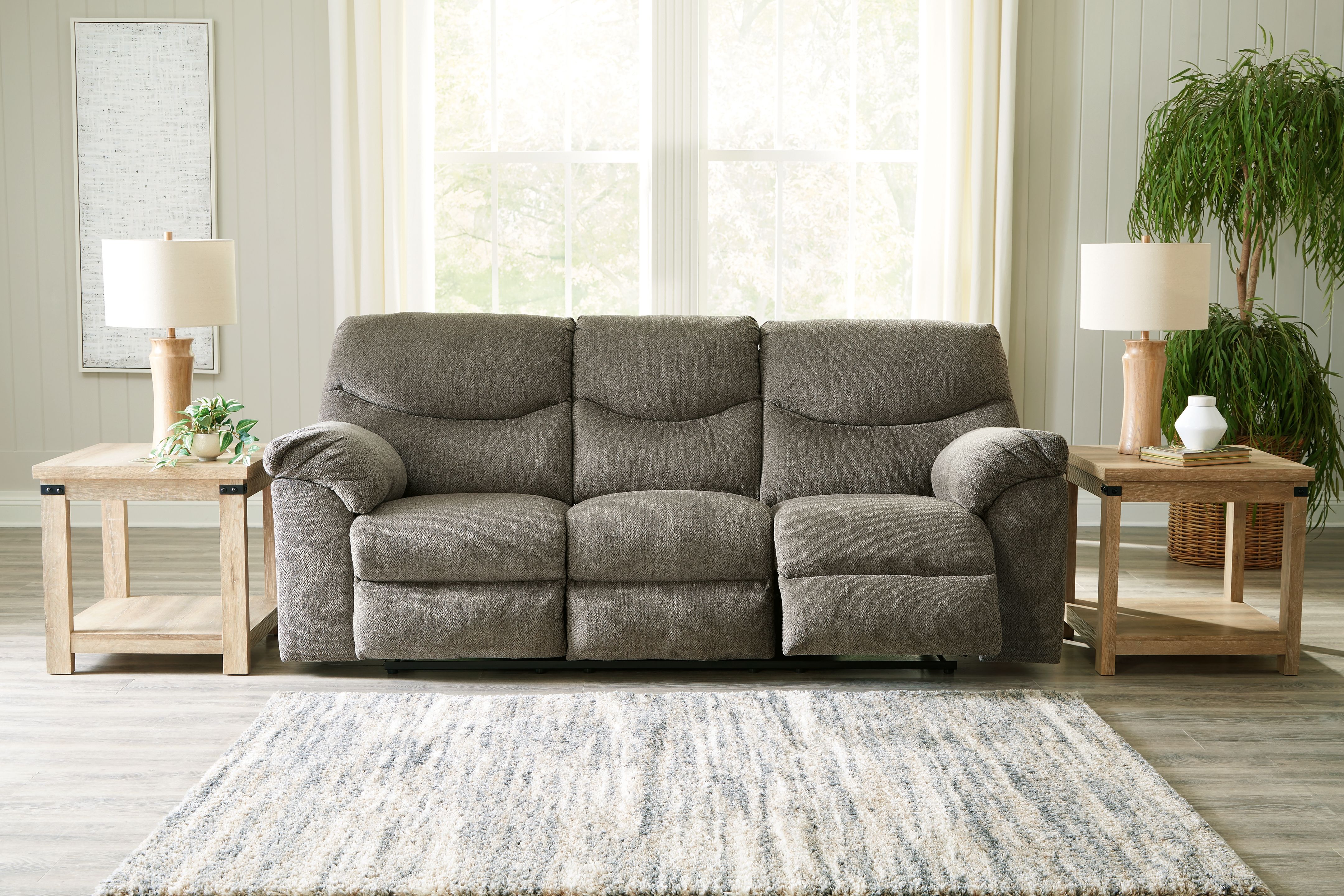 Ashley Furniture Alphons - Reclining Sofa - Putty - Image 7