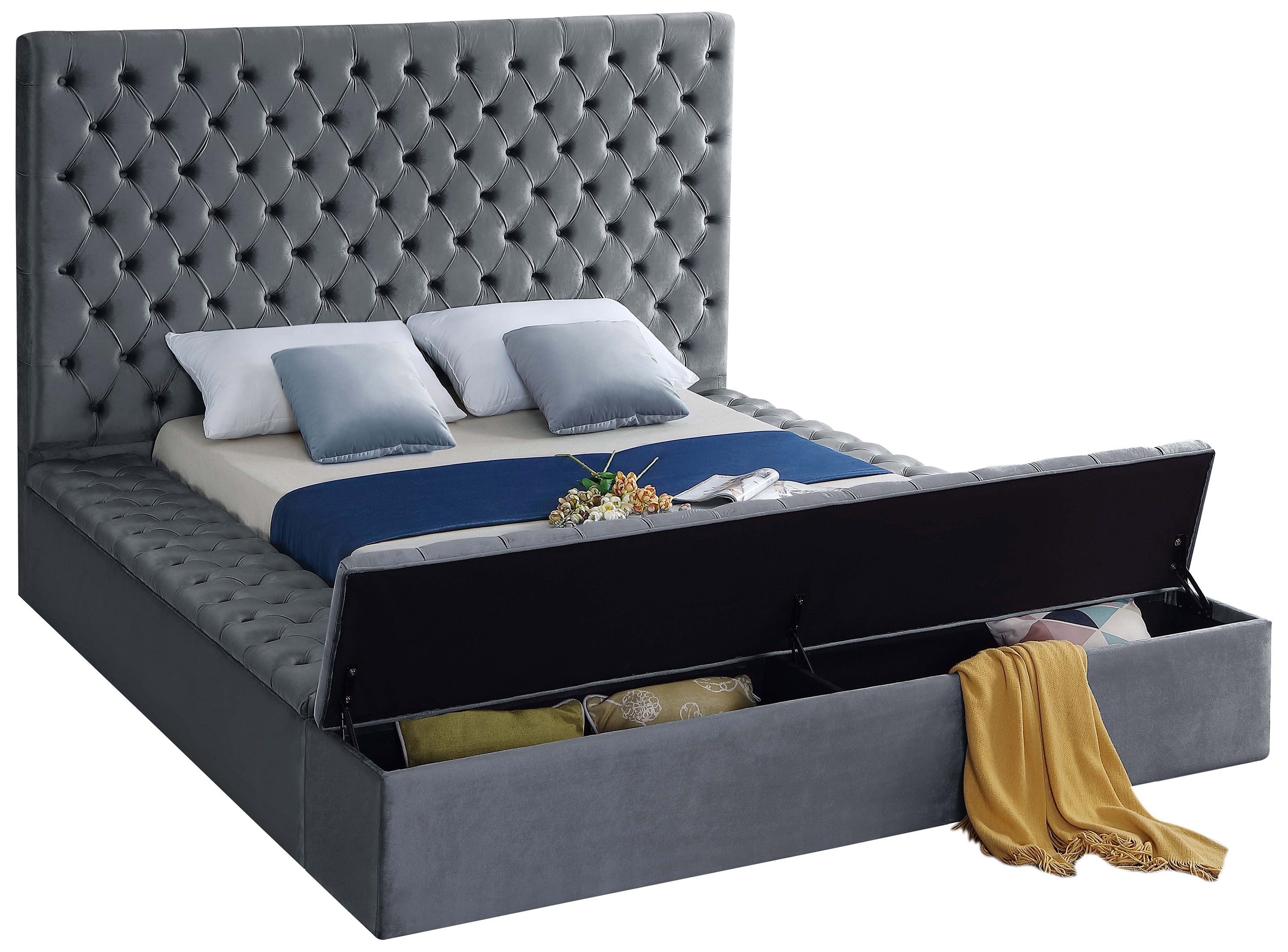 Bliss - Queen Bed - Gray