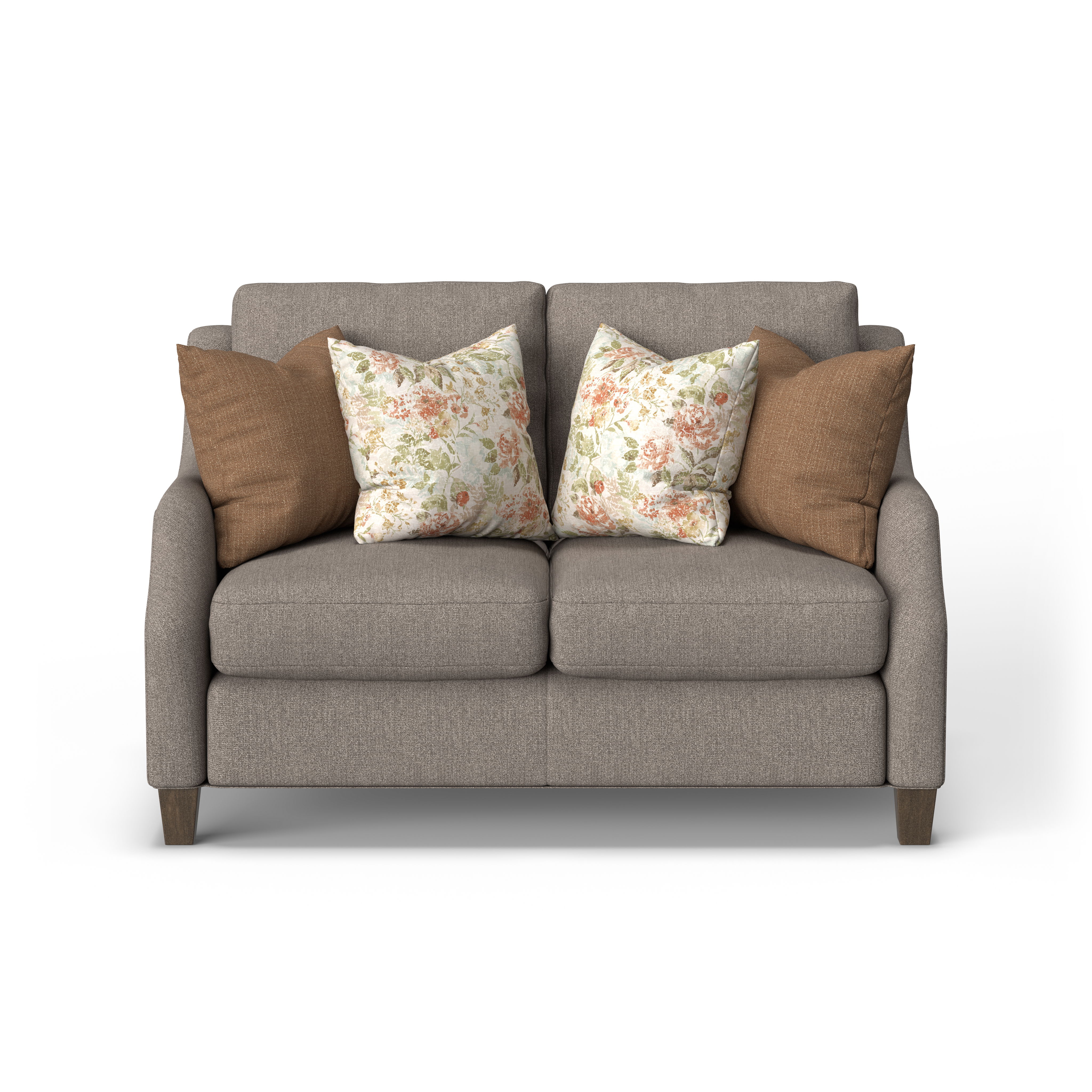 Gianna - Fabric Traditional Loveseat, gray, view 4