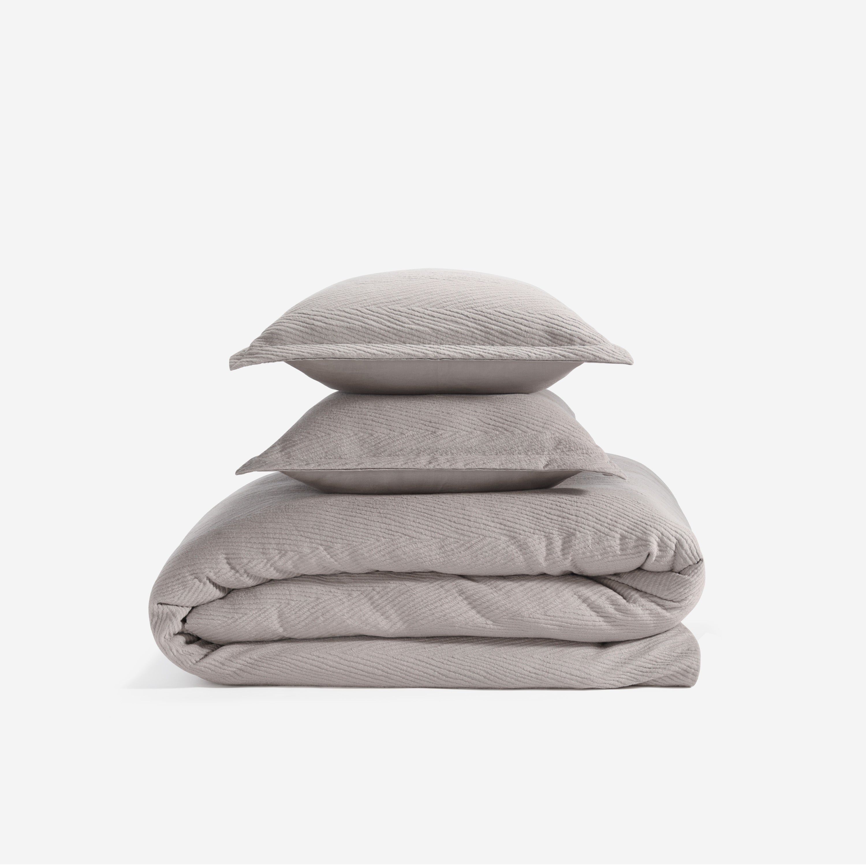 Arrowhead - King Duvet & Sham Set - Taupe Image