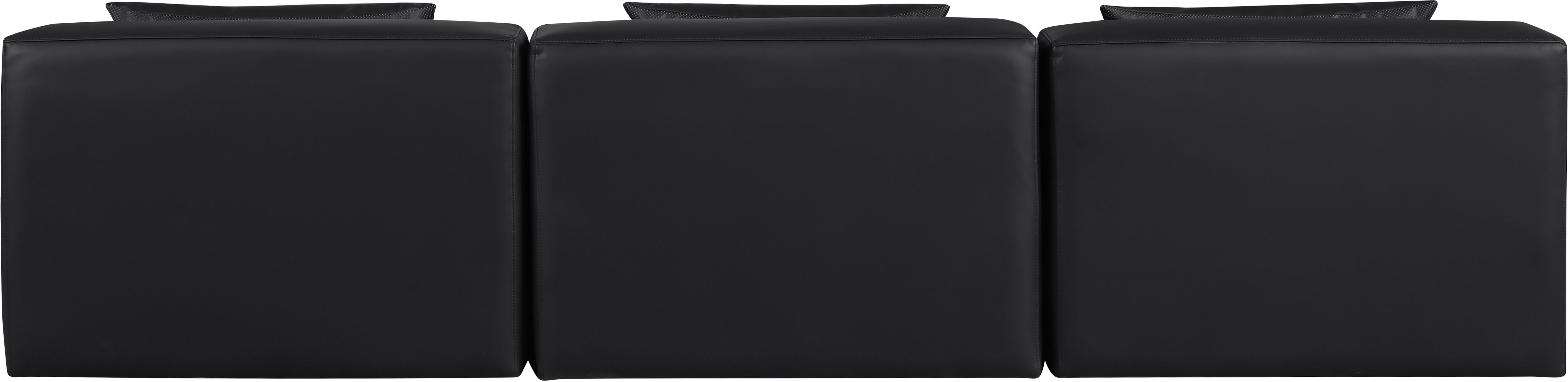 Cube - Modular 3 Piece Armless Sofa - Black