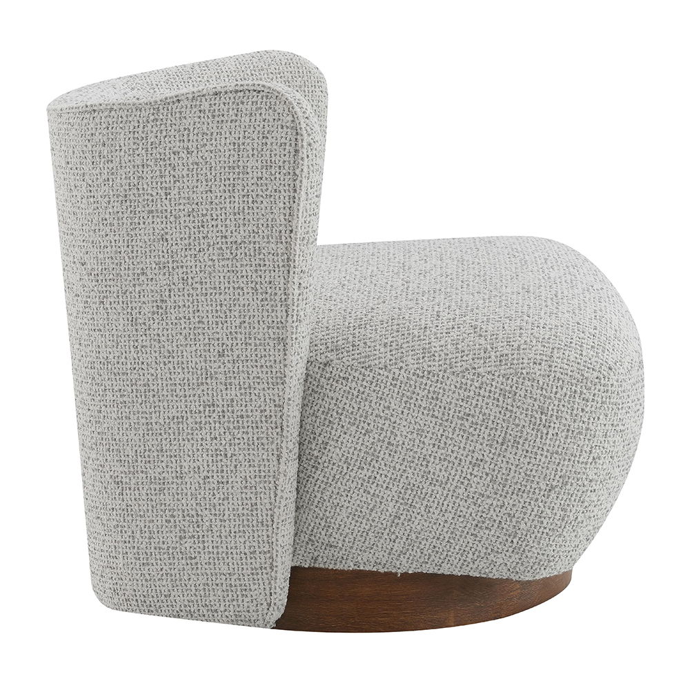Lisa - Accent Chair - Gray Tweed, light gray, view 3