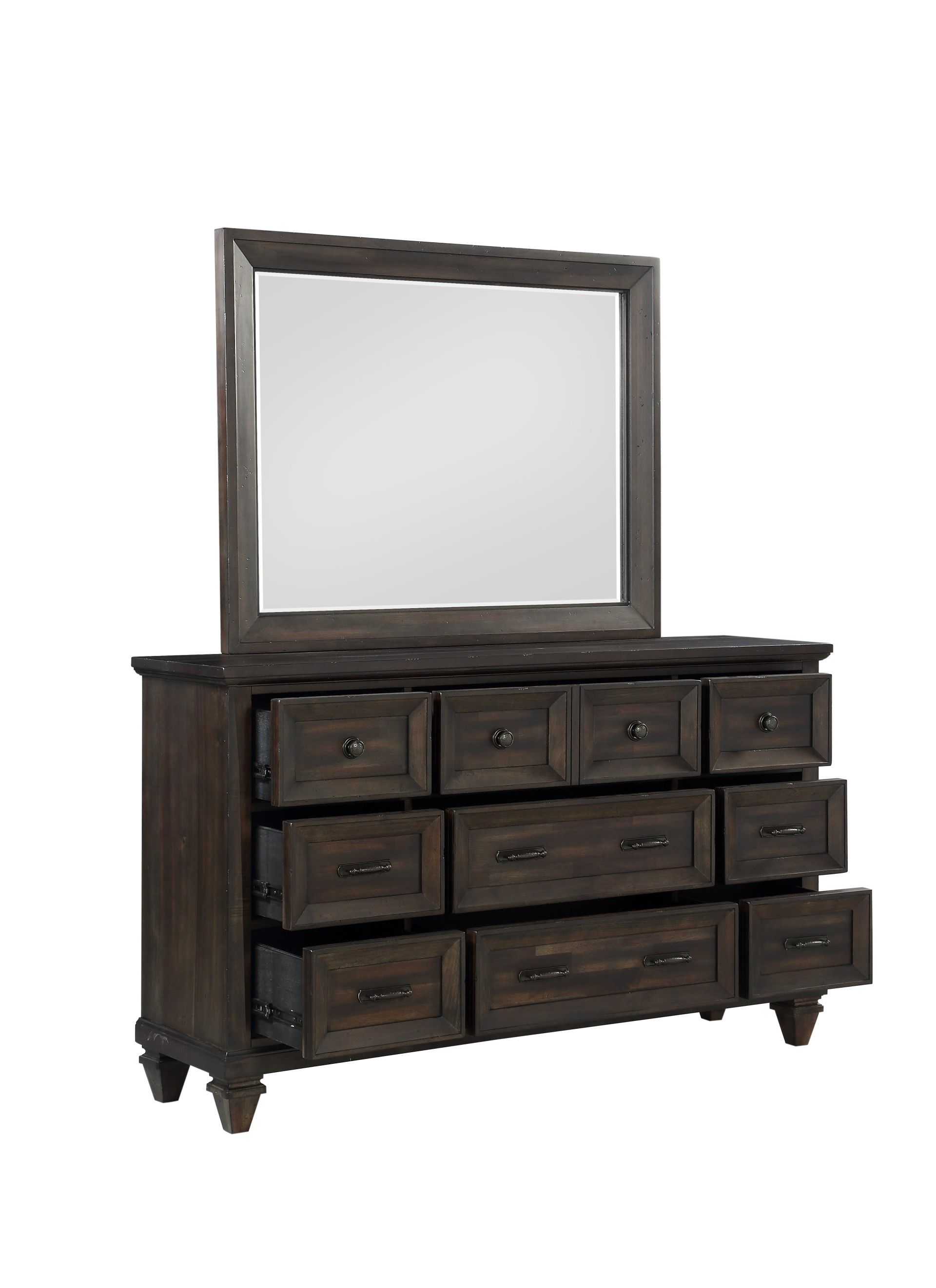 Sevilla - Mirror - Walnut, dark brown, view 4
