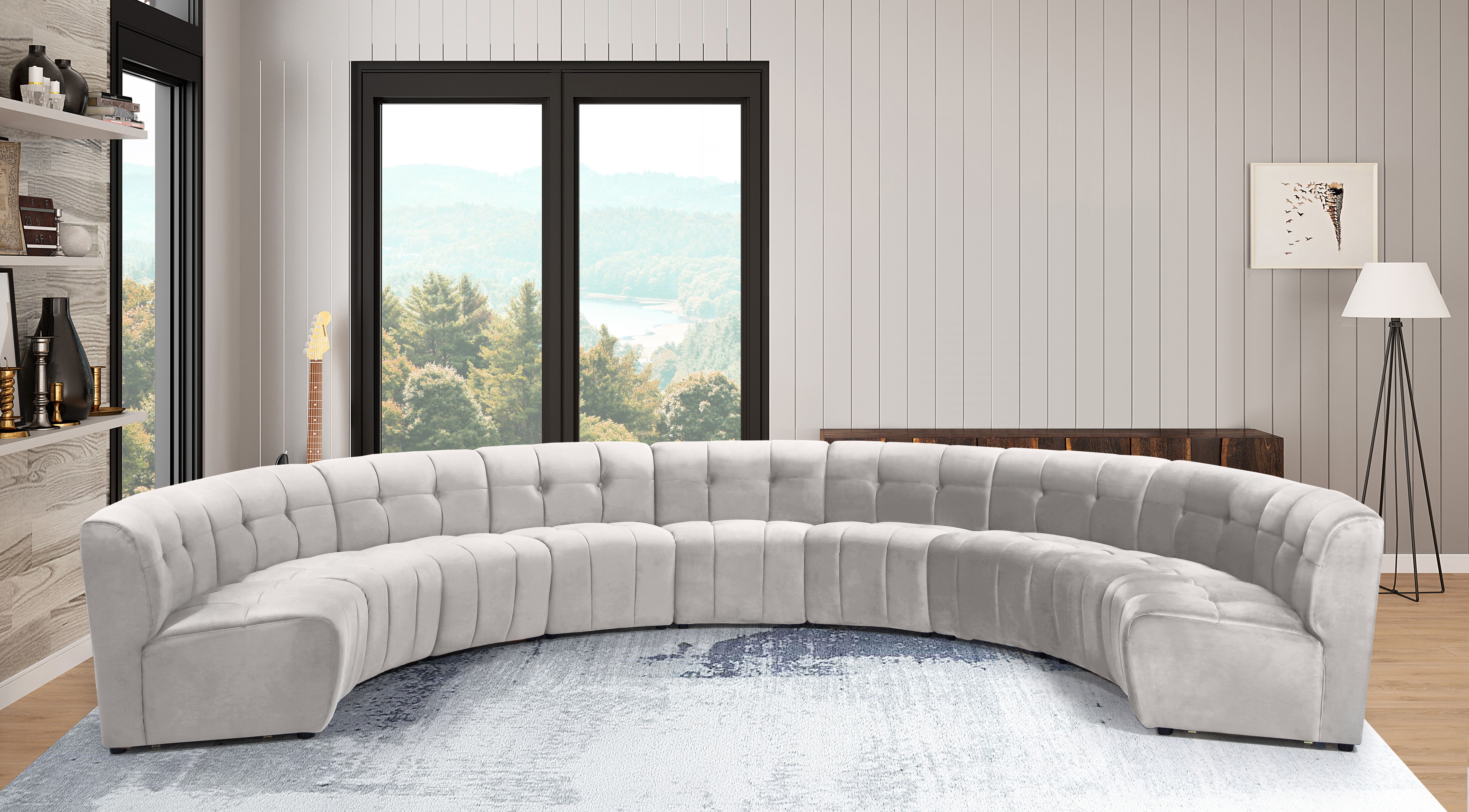Limitless - 9 Piece Modular Sectional - Cream