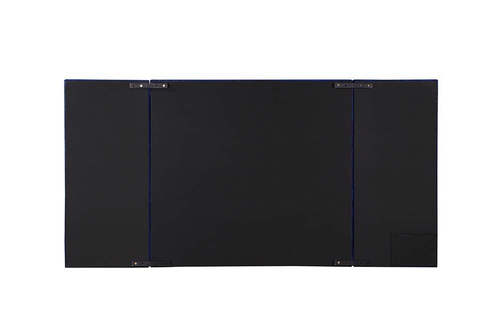Damazy - Queen Bed - Blue Velvet, blue, view 3