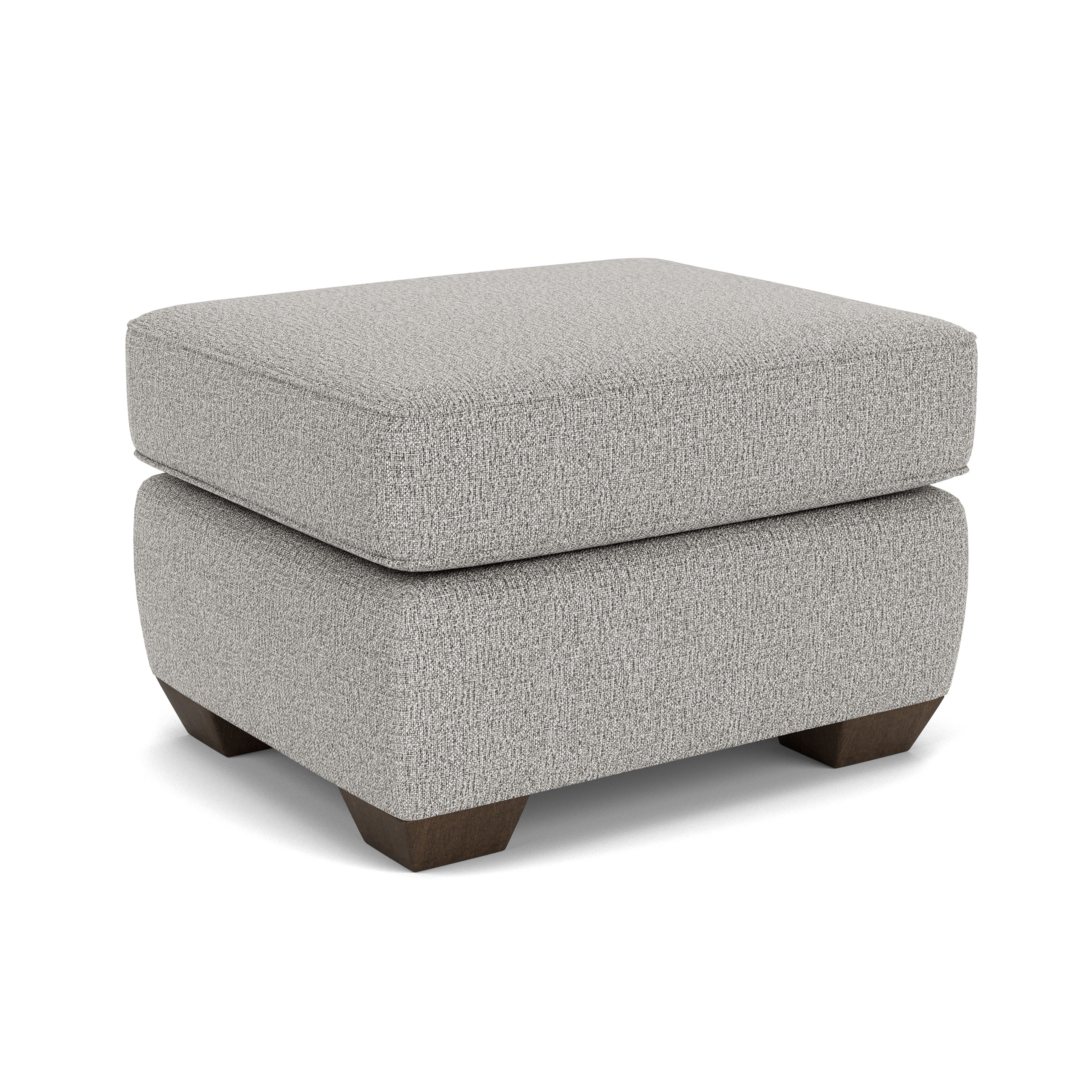 Main Street - Fabric Ottoman, dark brown, view 2