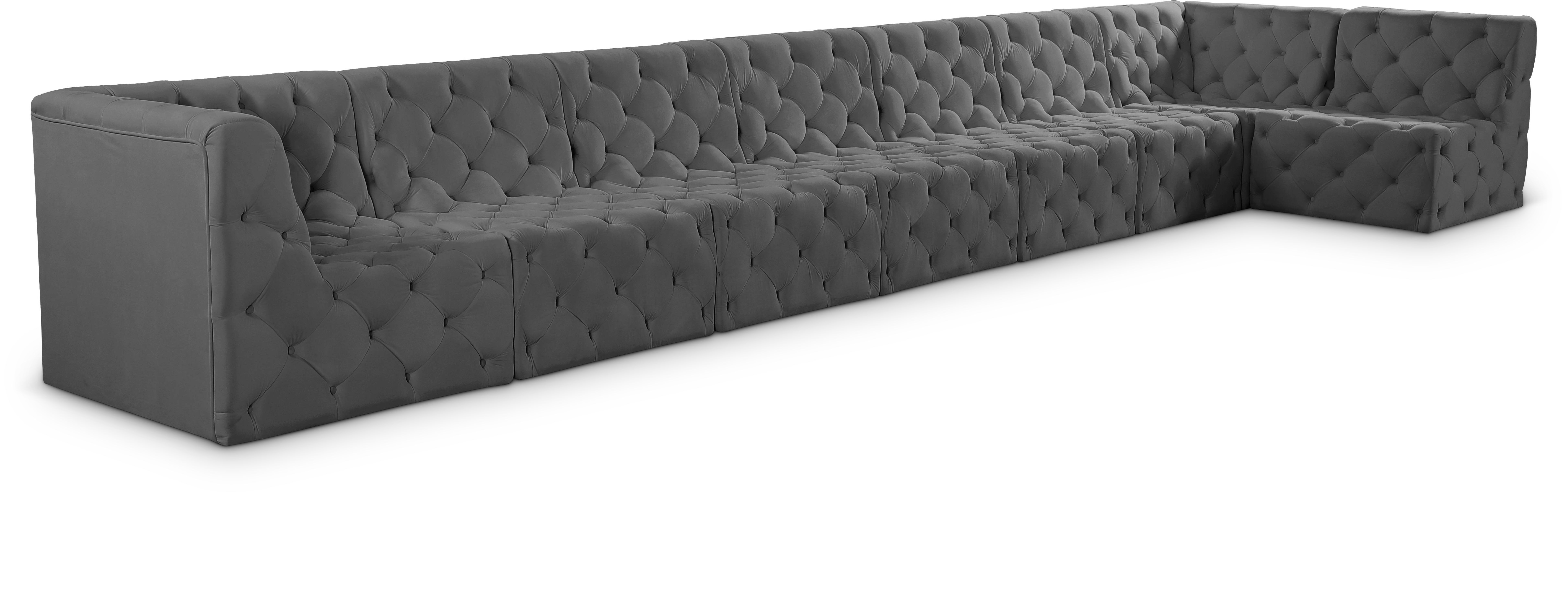 Tuft - 8 Piece Modular Sectional - Gray