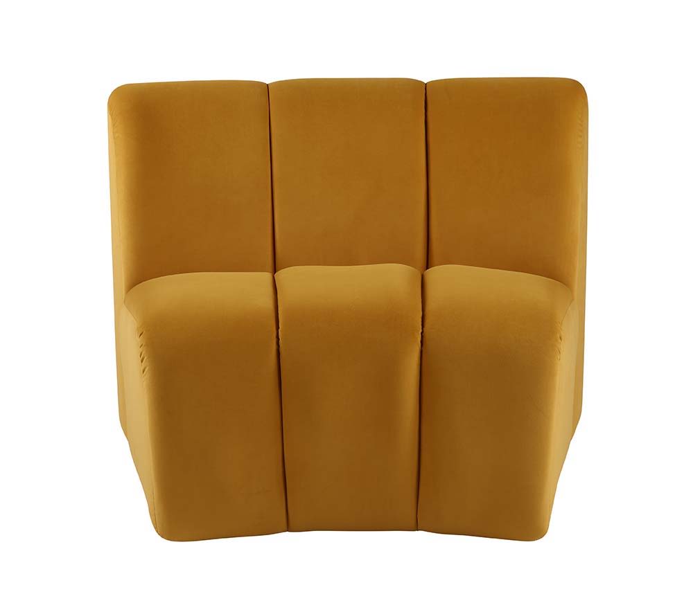 Felicia - Modular Chair - Yellow Velvet, orange, view 8