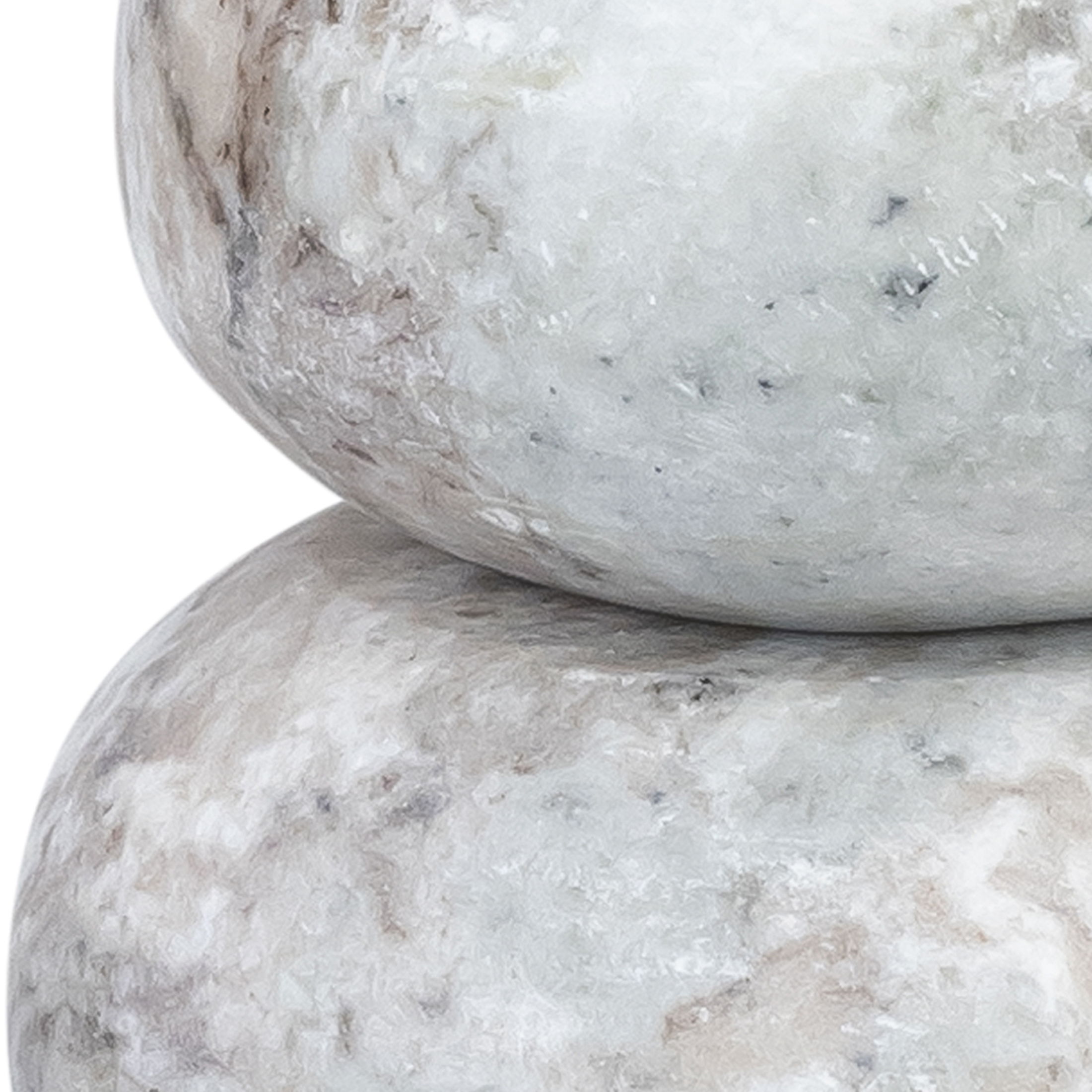 Pumpkin - 3 Piece Marble Decorative Object - Brown