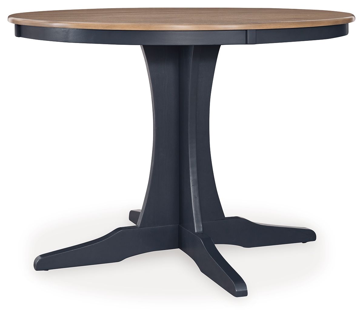 Ashley Landocken Round Dining Room Table - Brown/Blue