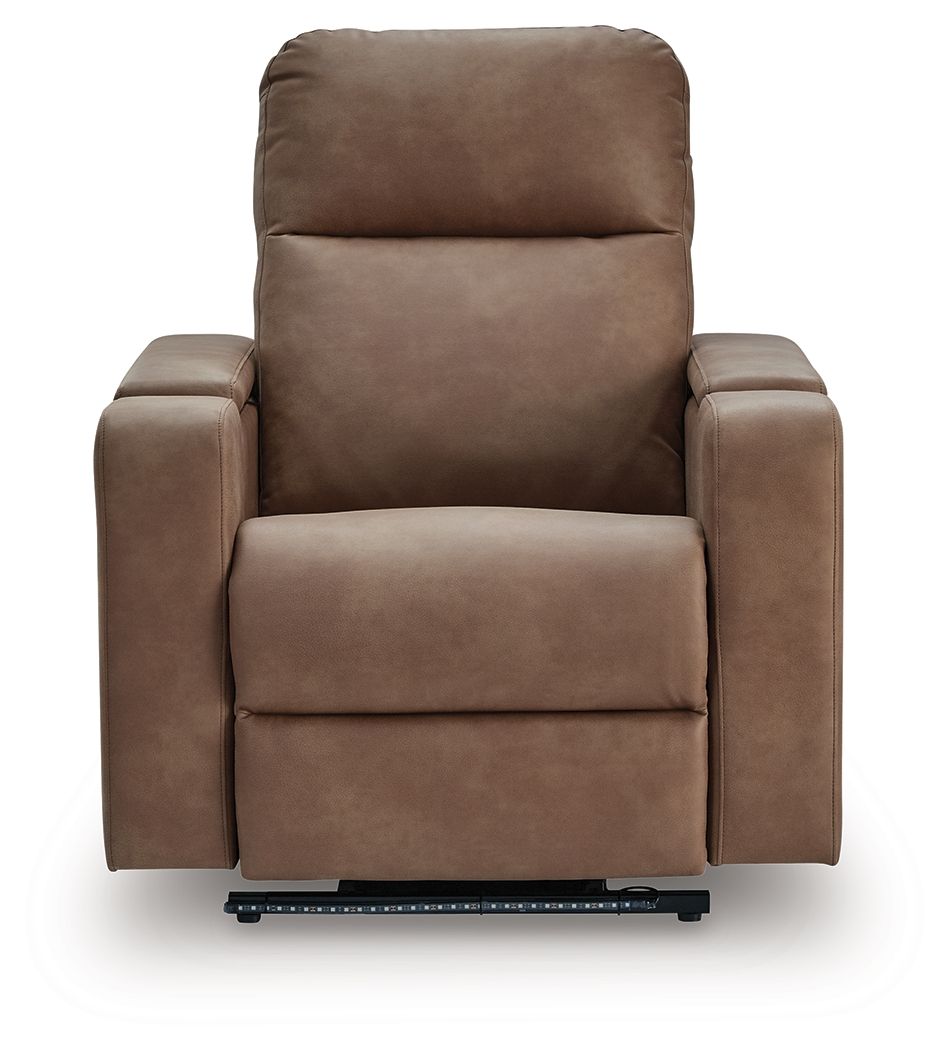 Ashley Furniture Lorrenton - Glider Power Recliner With Audio System - Caramel - Image 3