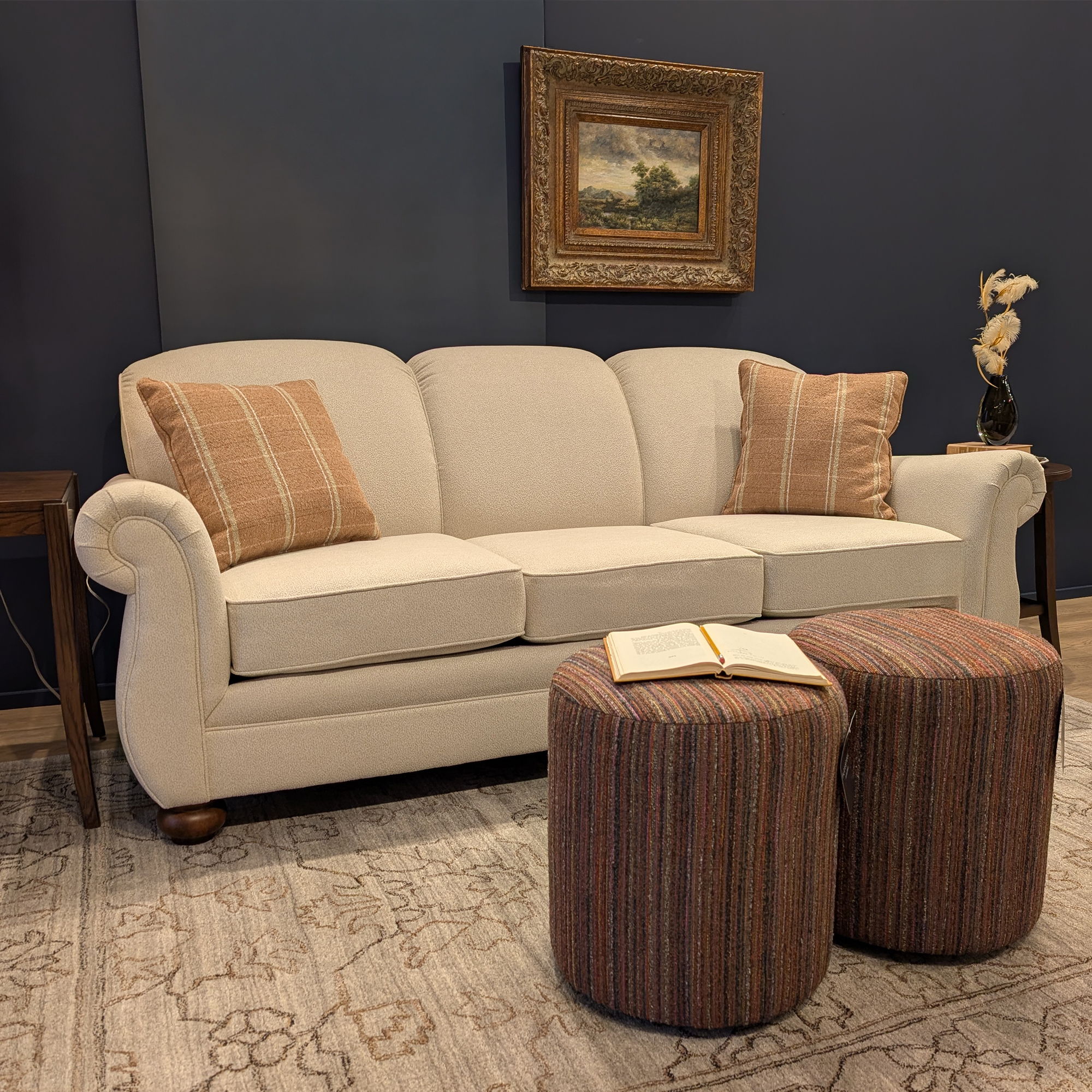 Winston - Fabric Sofa, dark gray