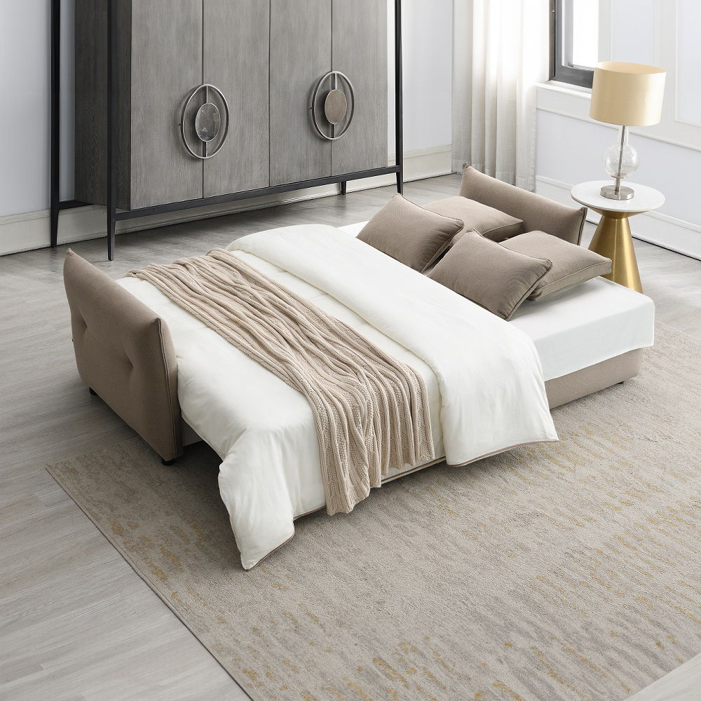 Irina - Sofa With Sleeper - Beige Fabric, beige, view 6