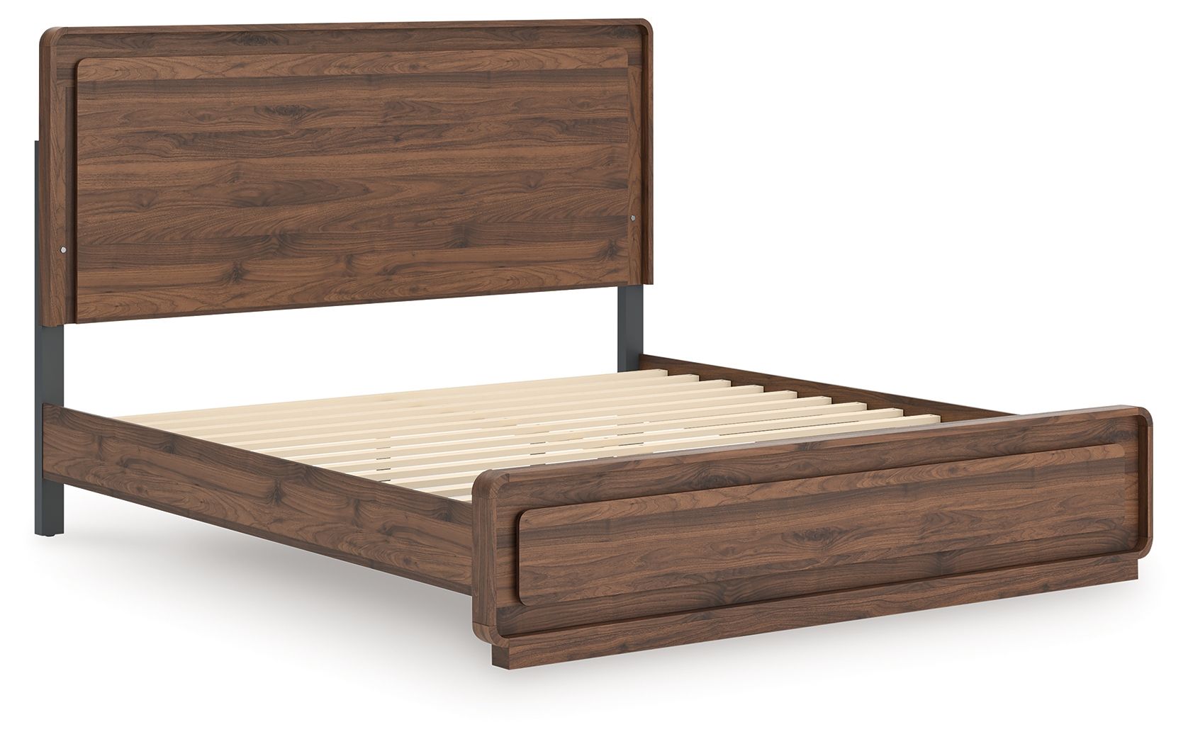 Ashley Furniture Fortlorn - King Panel Bed - Walnut Brown - Image 5