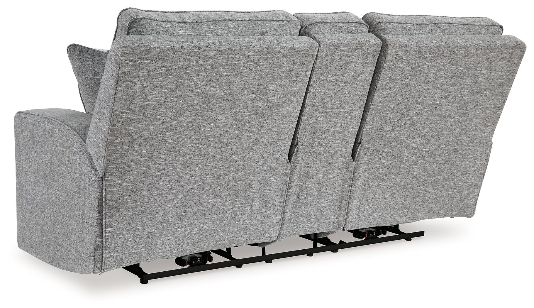 Ashley Furniture Biscoe - 2 Pc. - Power Reclining Sofa, Power Reclining Loveseat - Pewter - Image 10