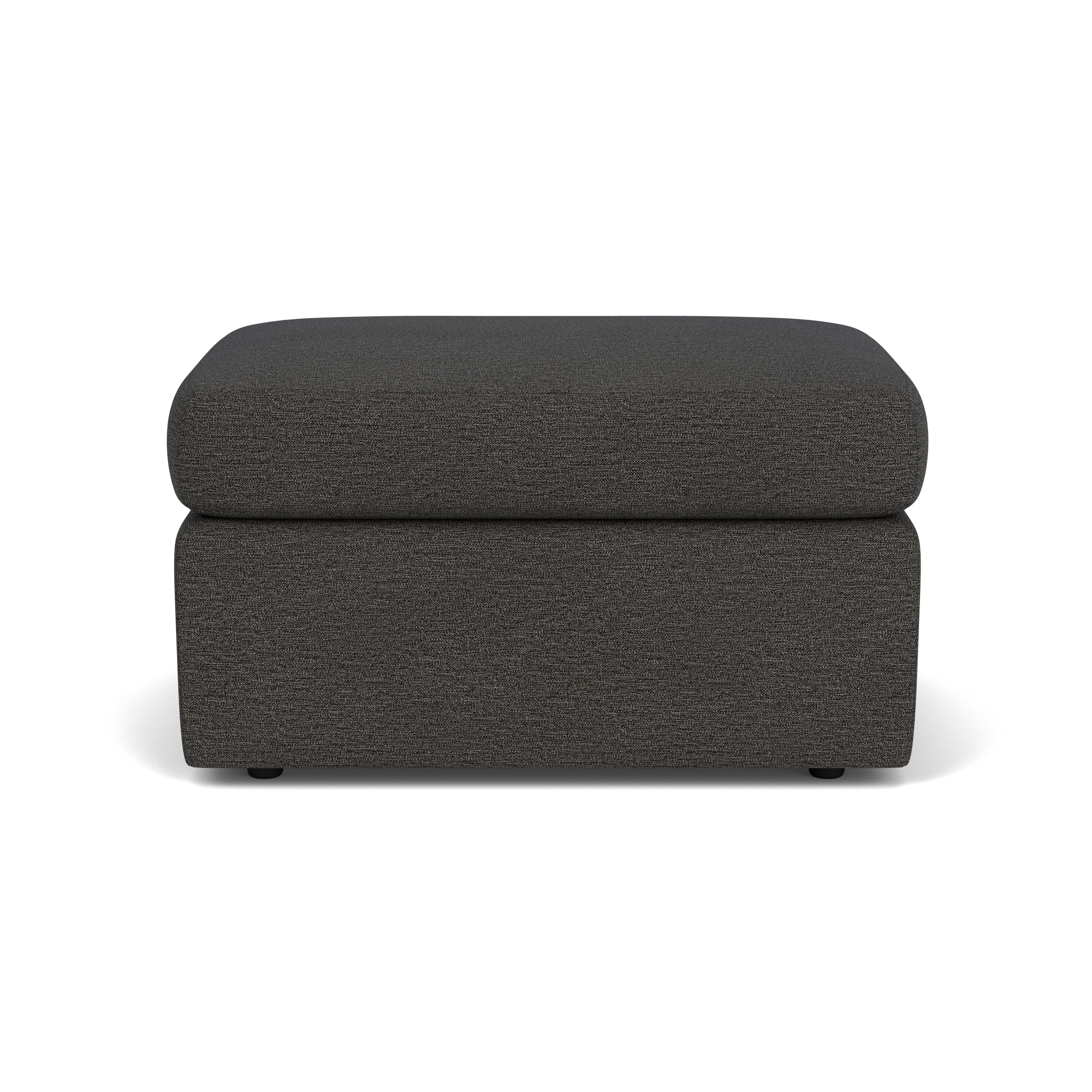 Sky - Fabric Ottoman, light gray, view 4