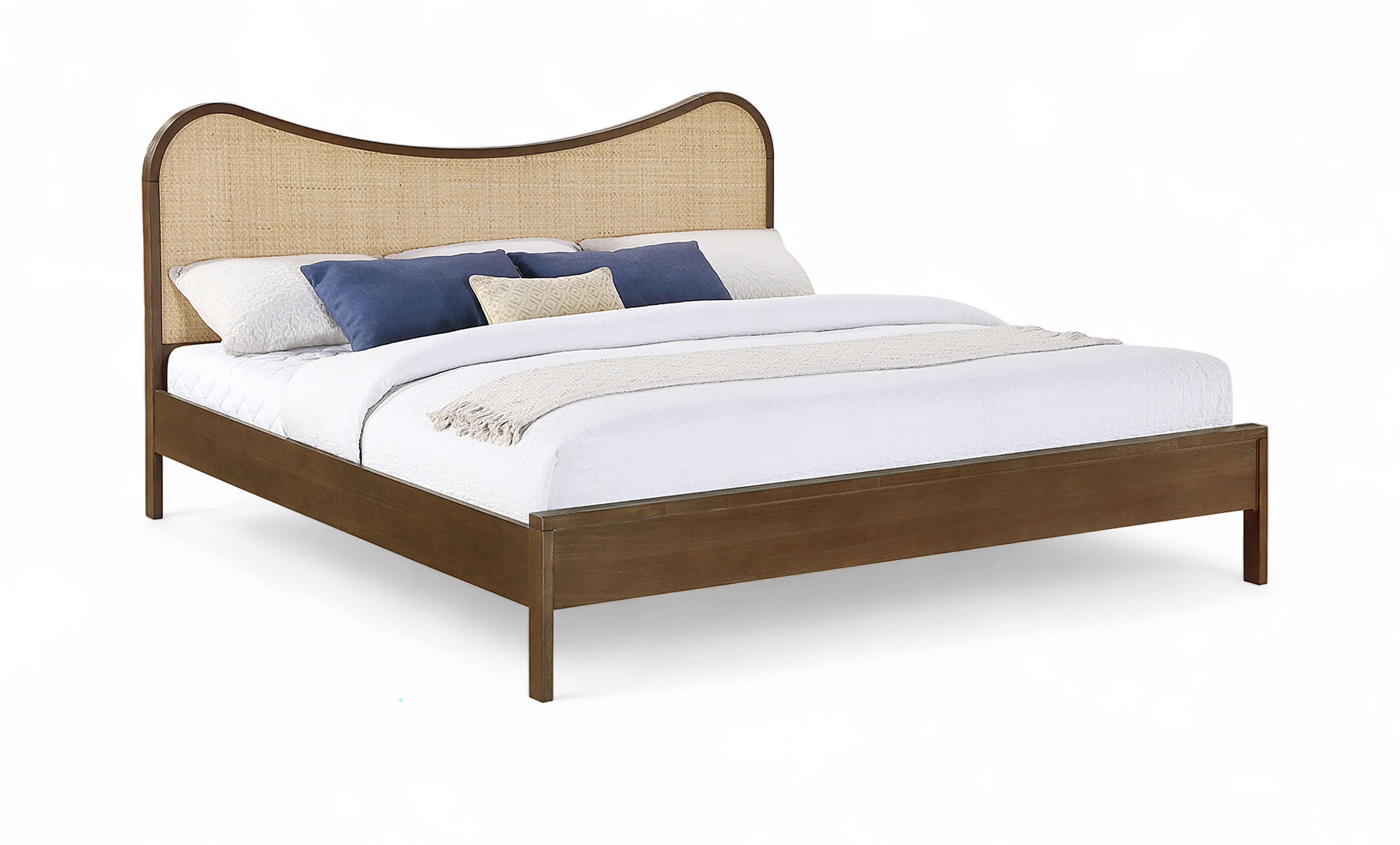 Windsor - Solid Wood King Bed (3 Boxes) - Brown