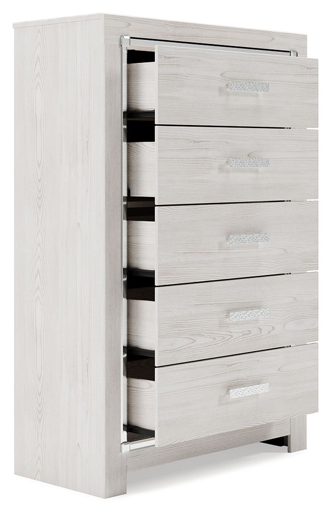 Ashley Furniture Altyra - Five Drawer Chest - White - Image 5